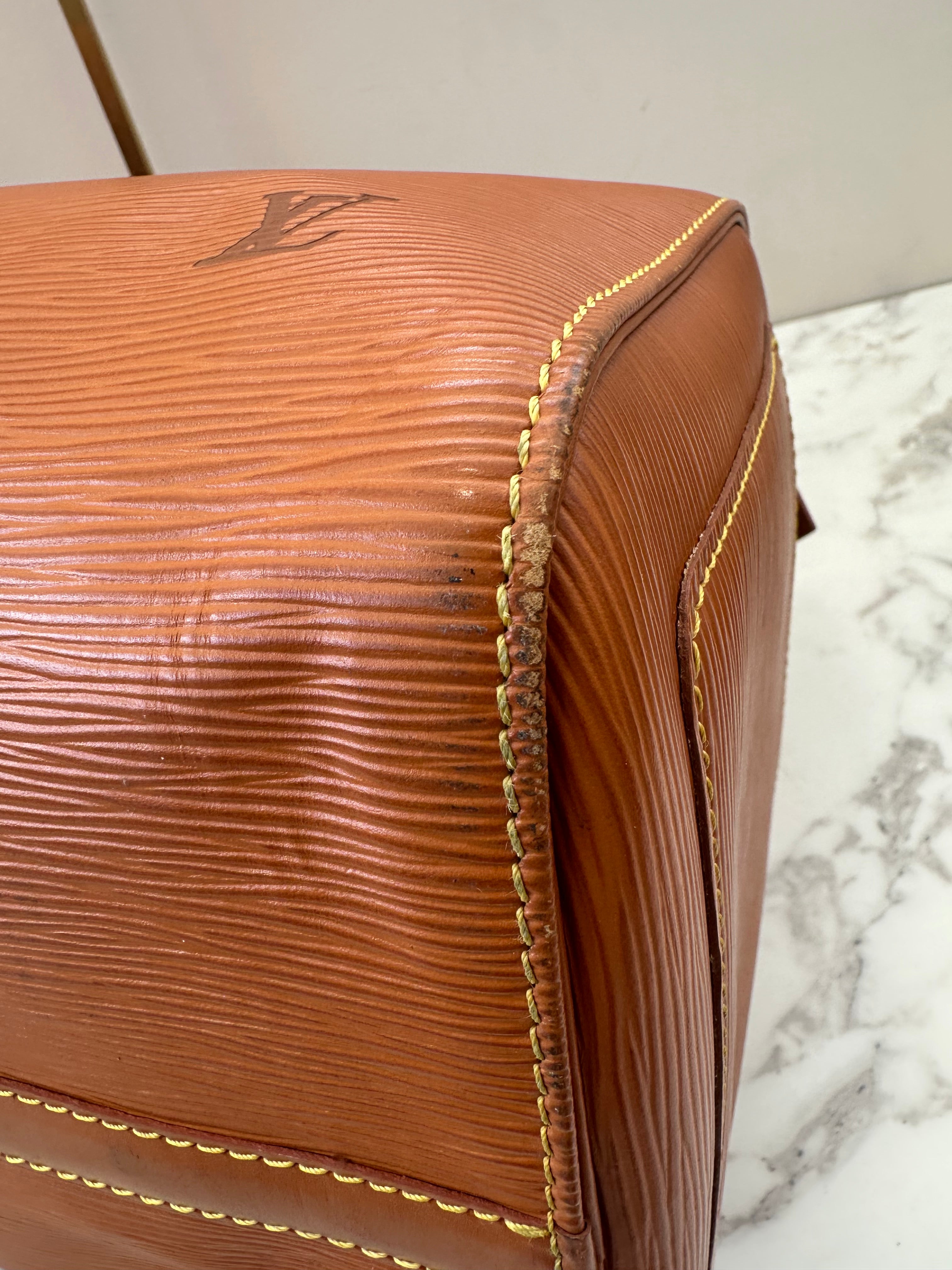 Louis Vuitton Keepall 45 Epi Brown