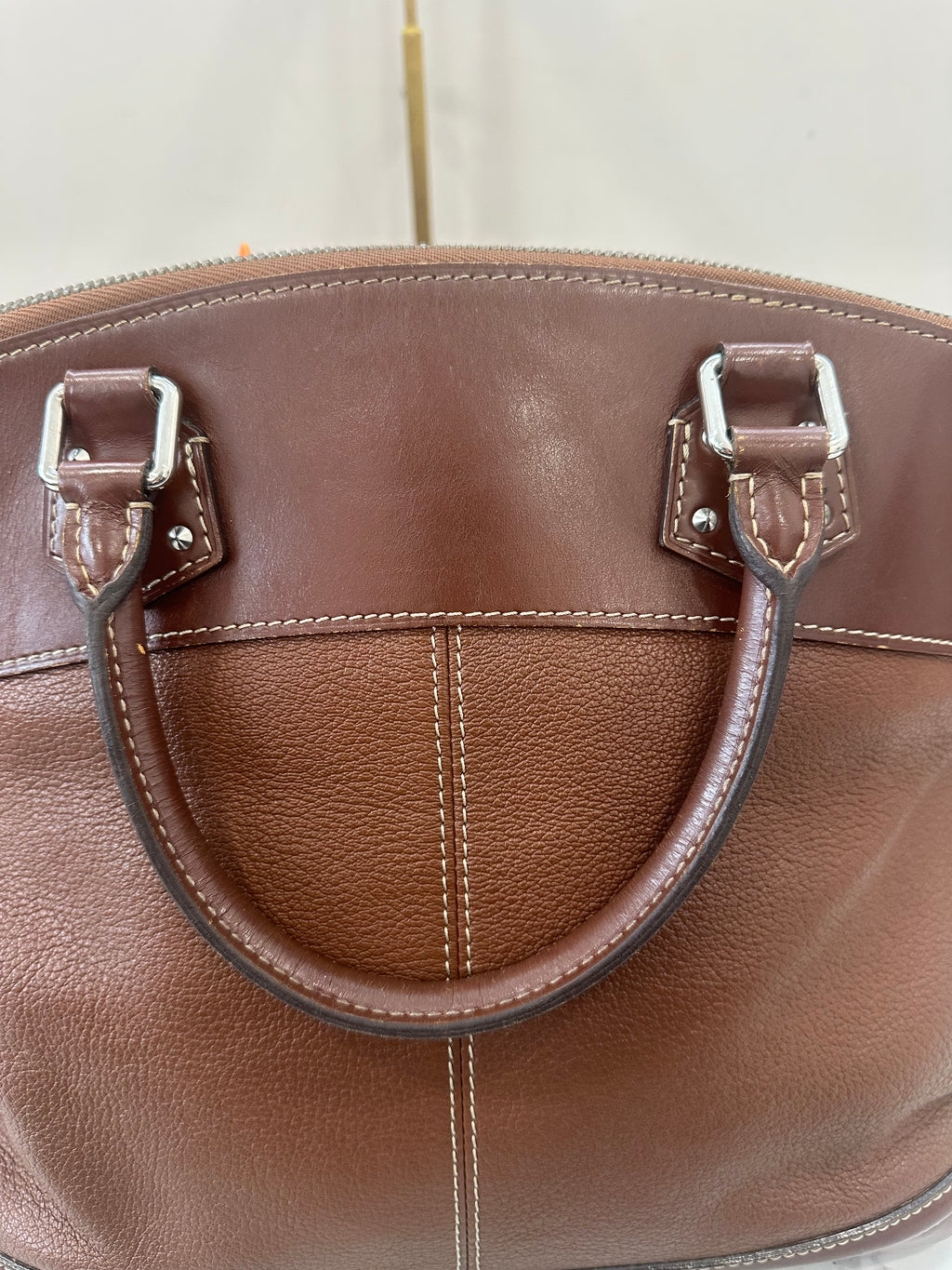 Louis Vuitton Brown Suhali Lockit MM