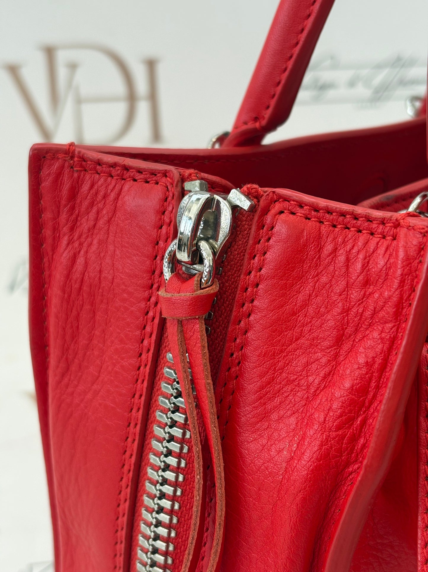 018102 - Balenciaga Red Papier Mini