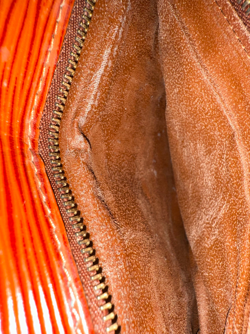 Louis Vuitton Brown Epi Pochette Sellier Dragonne