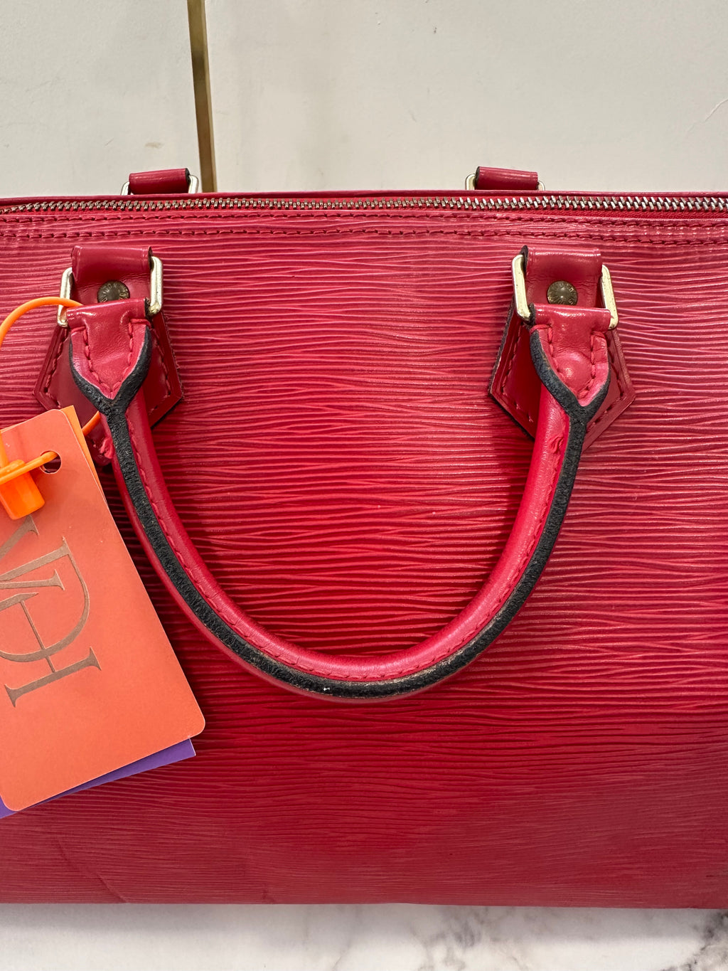 Louis Vuitton Speedy 35 Red Epi