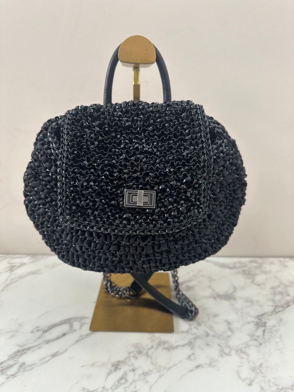 Black wirebag Backpack