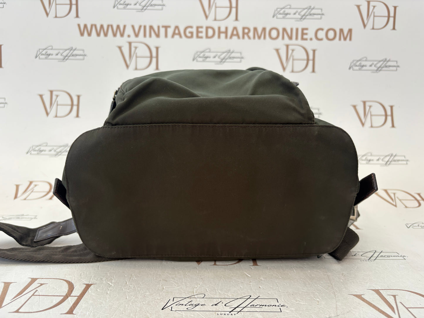018162 - Prada Khaki Nylon Backpack