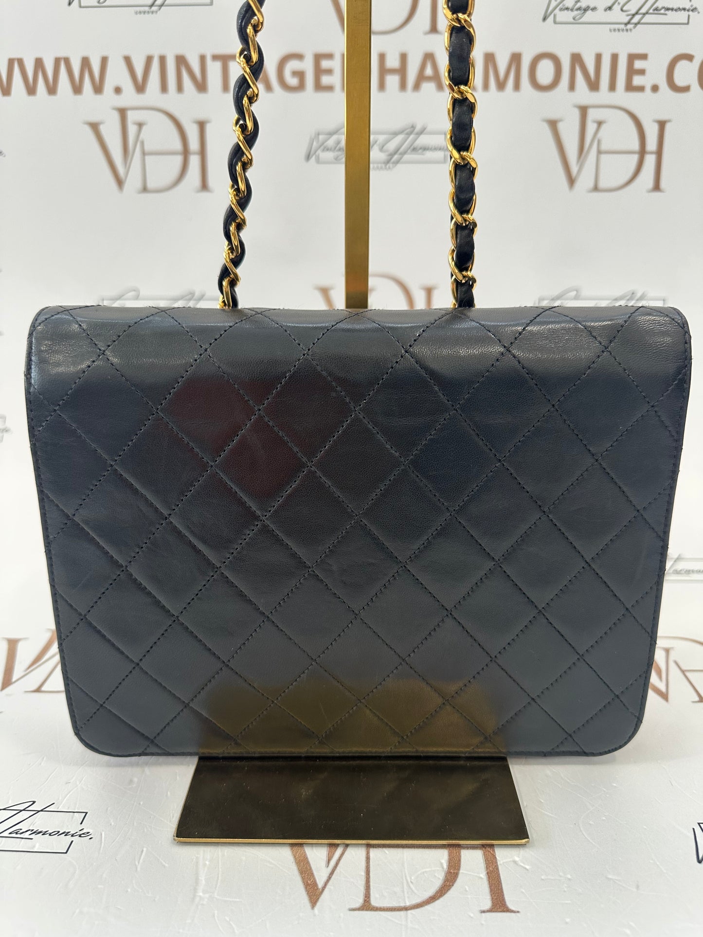 017956 - Chanel Black Lambskin