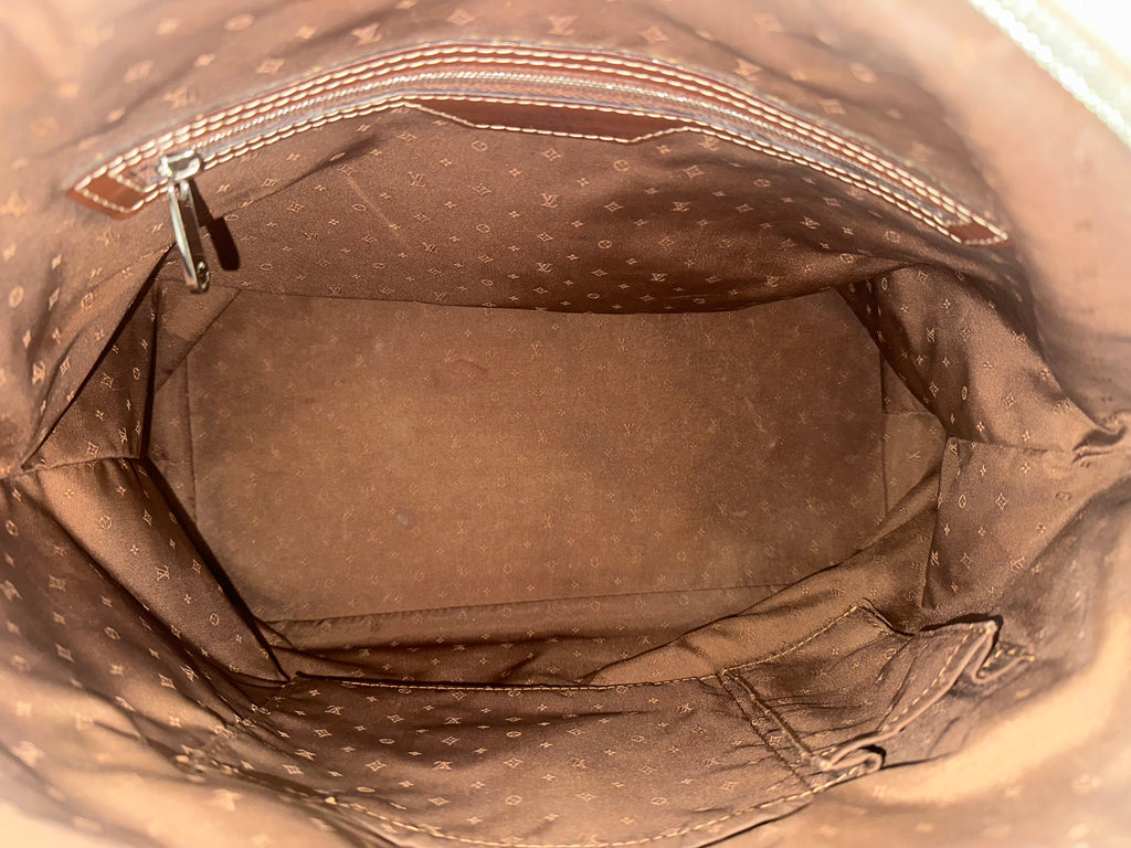 Louis Vuitton Brown Suhali Lockit MM