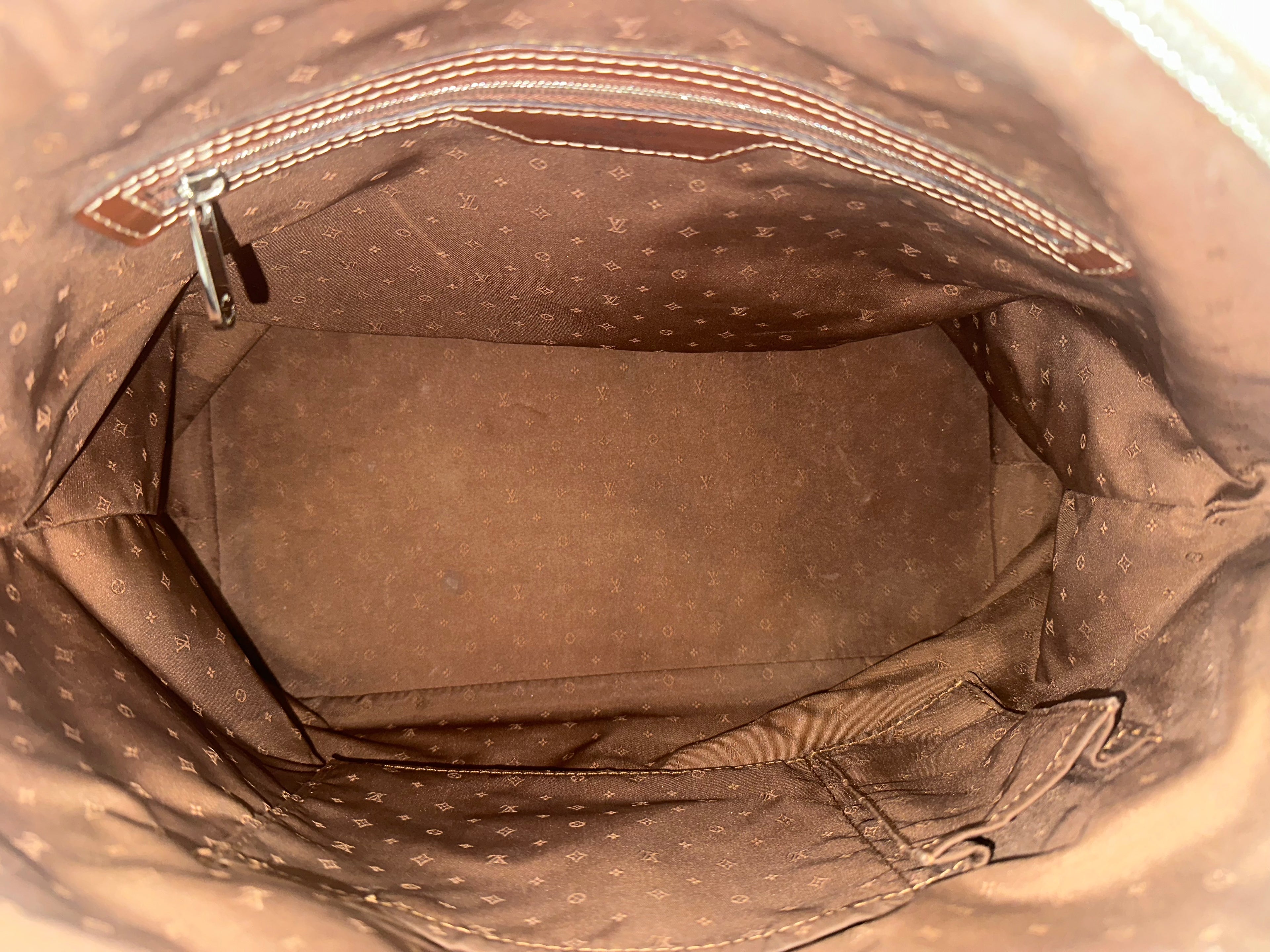 Louis Vuitton Brown Suhali Lockit MM