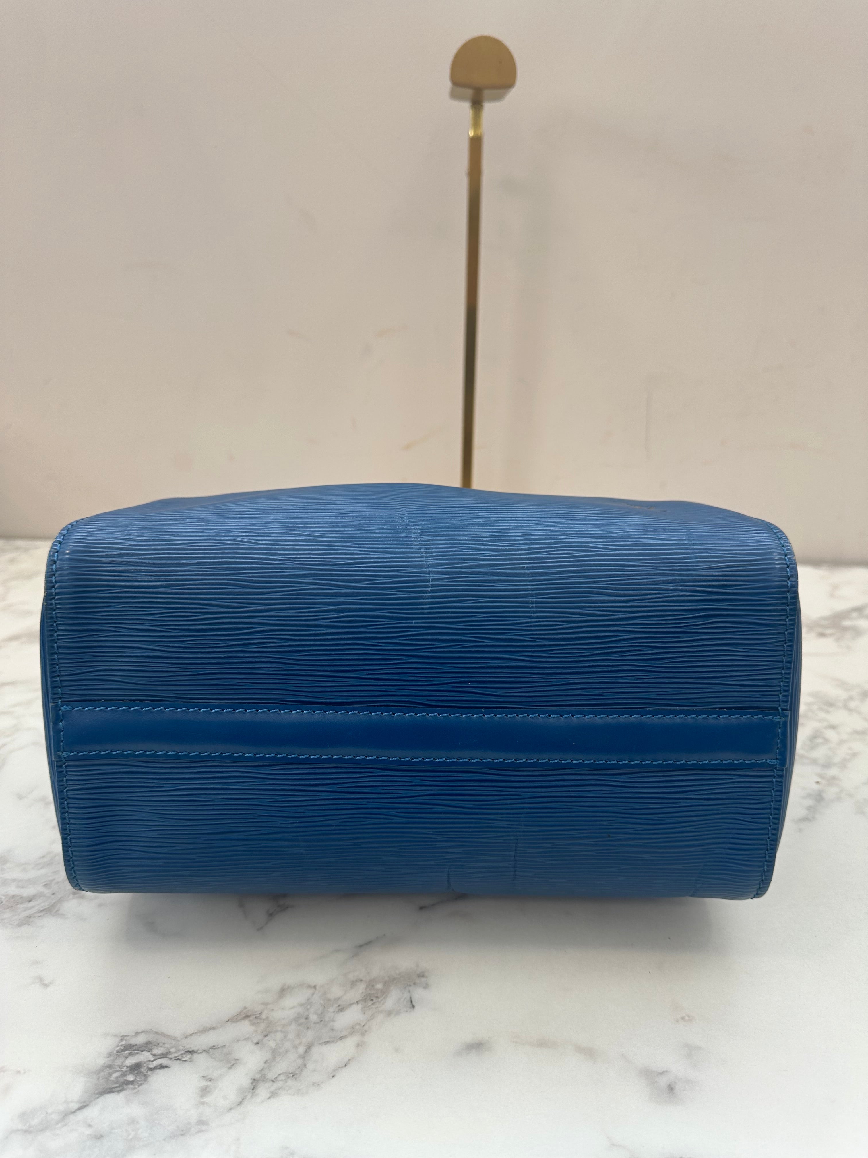 Louis Vuitton  Speedy 25 Epi Blue