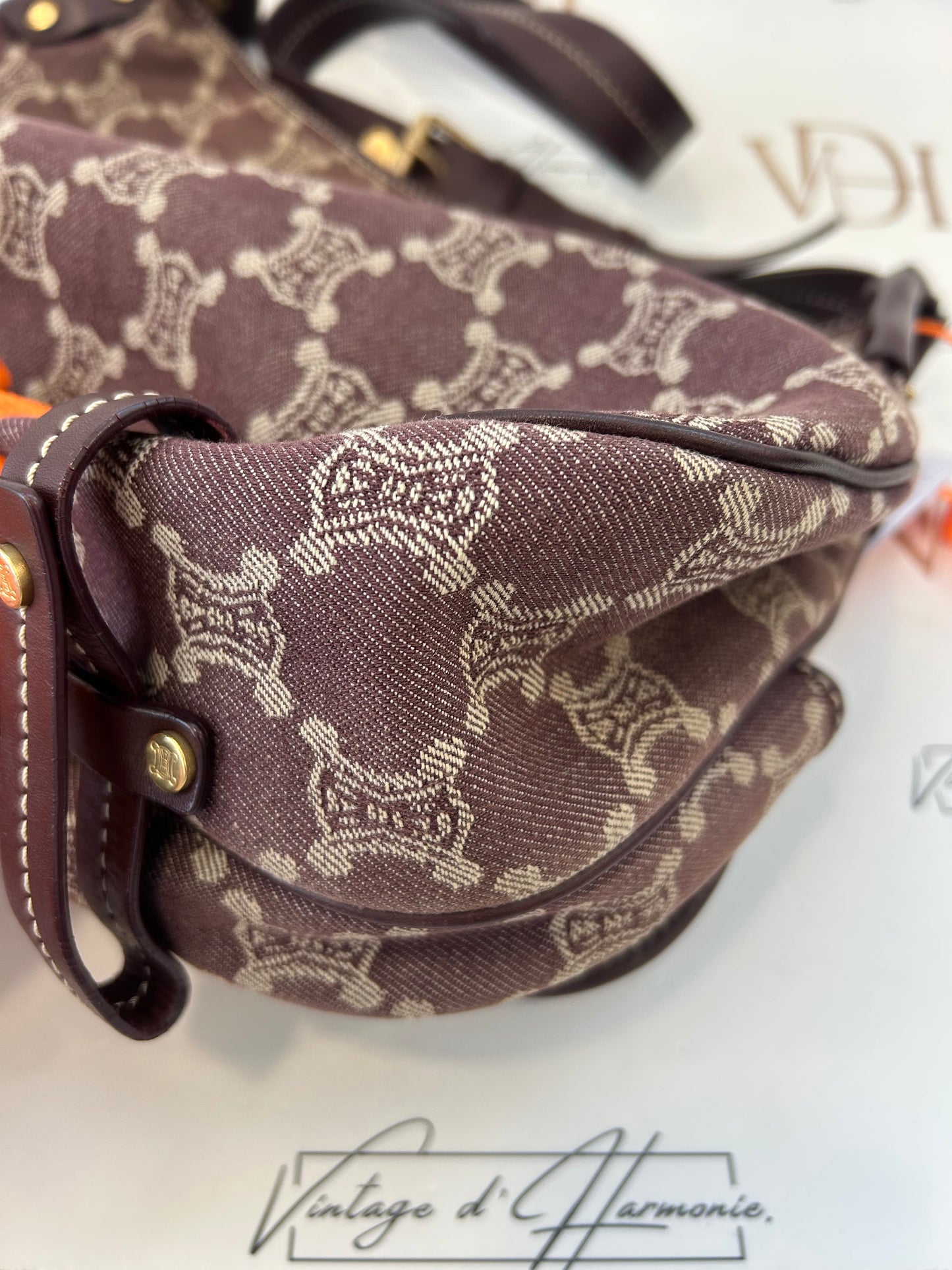 017039 - Celine Brown Macadam Shoulder