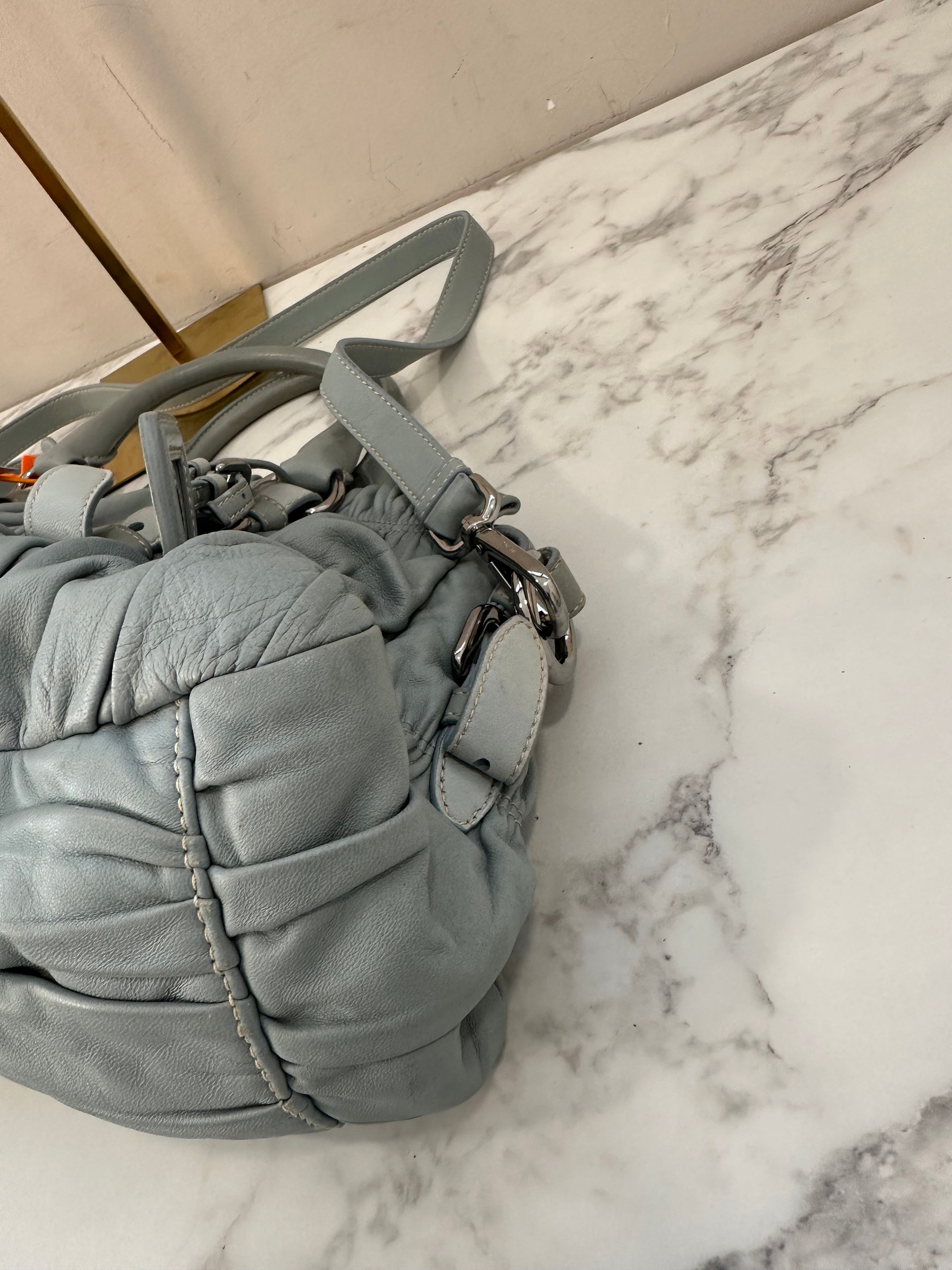 Prada Gaufre Ice Gray