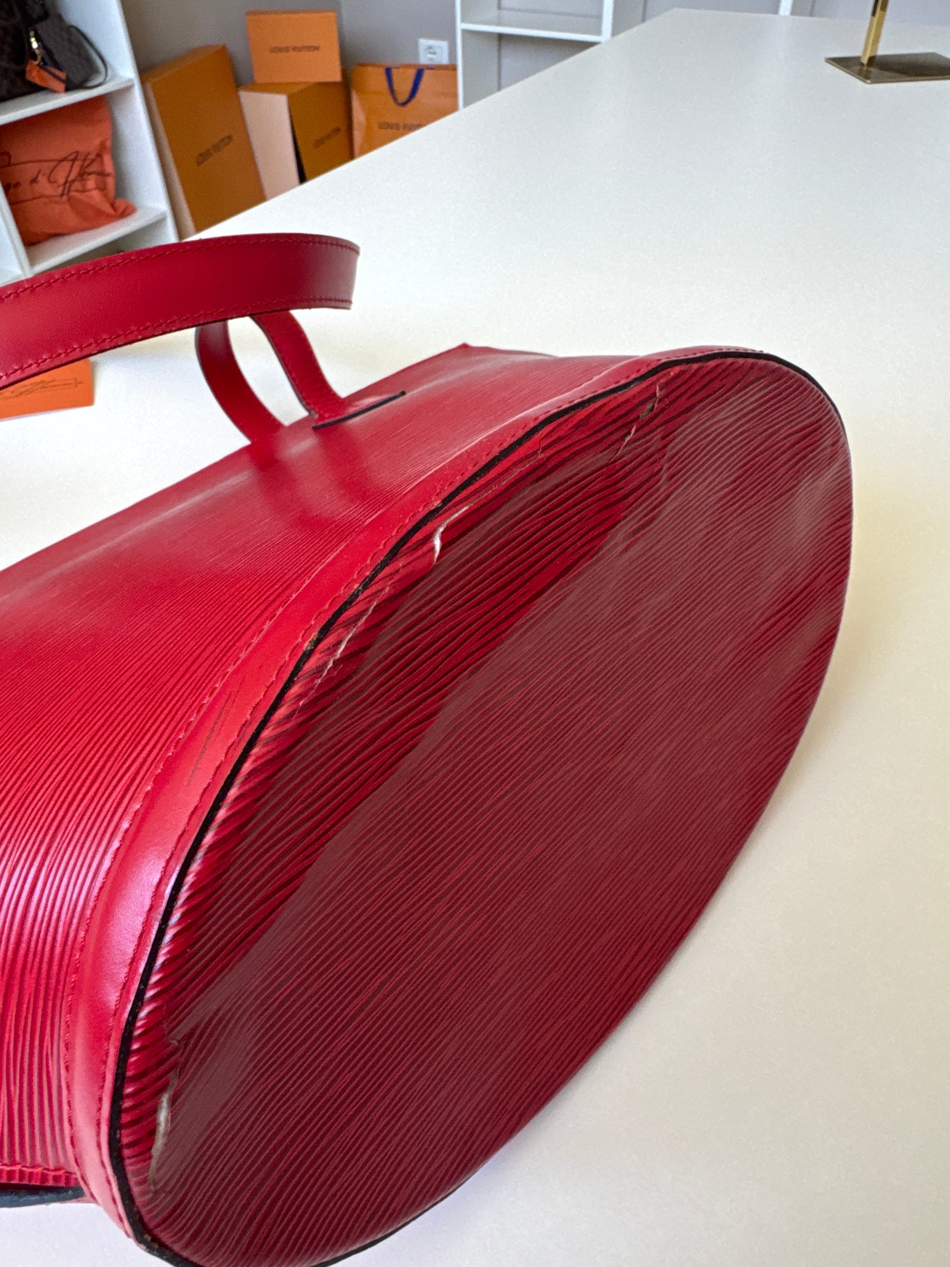 Louis Vuitton Epi Saint Jacques Red