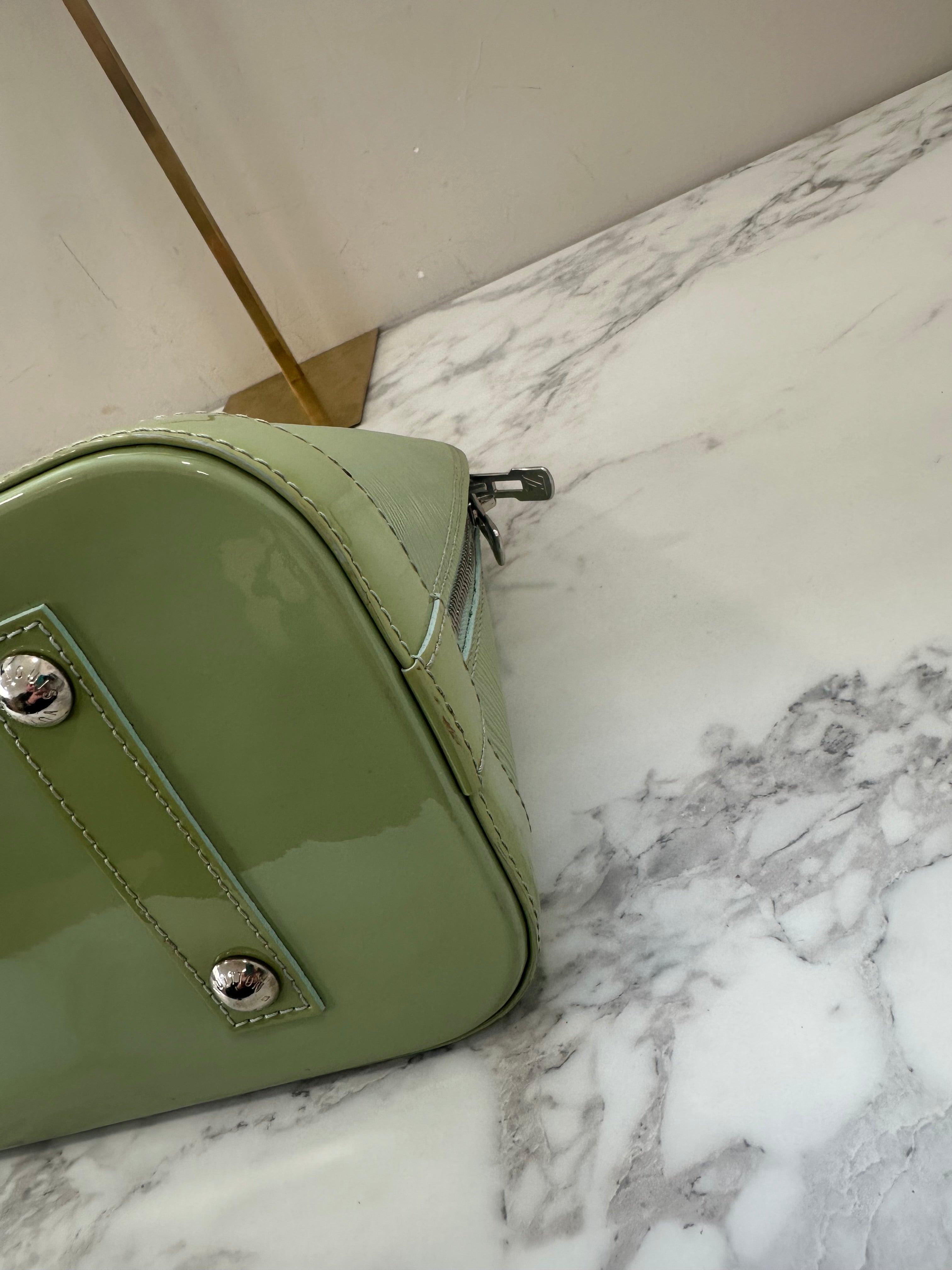 Louis Vuitton Alma Epi Green Vernis