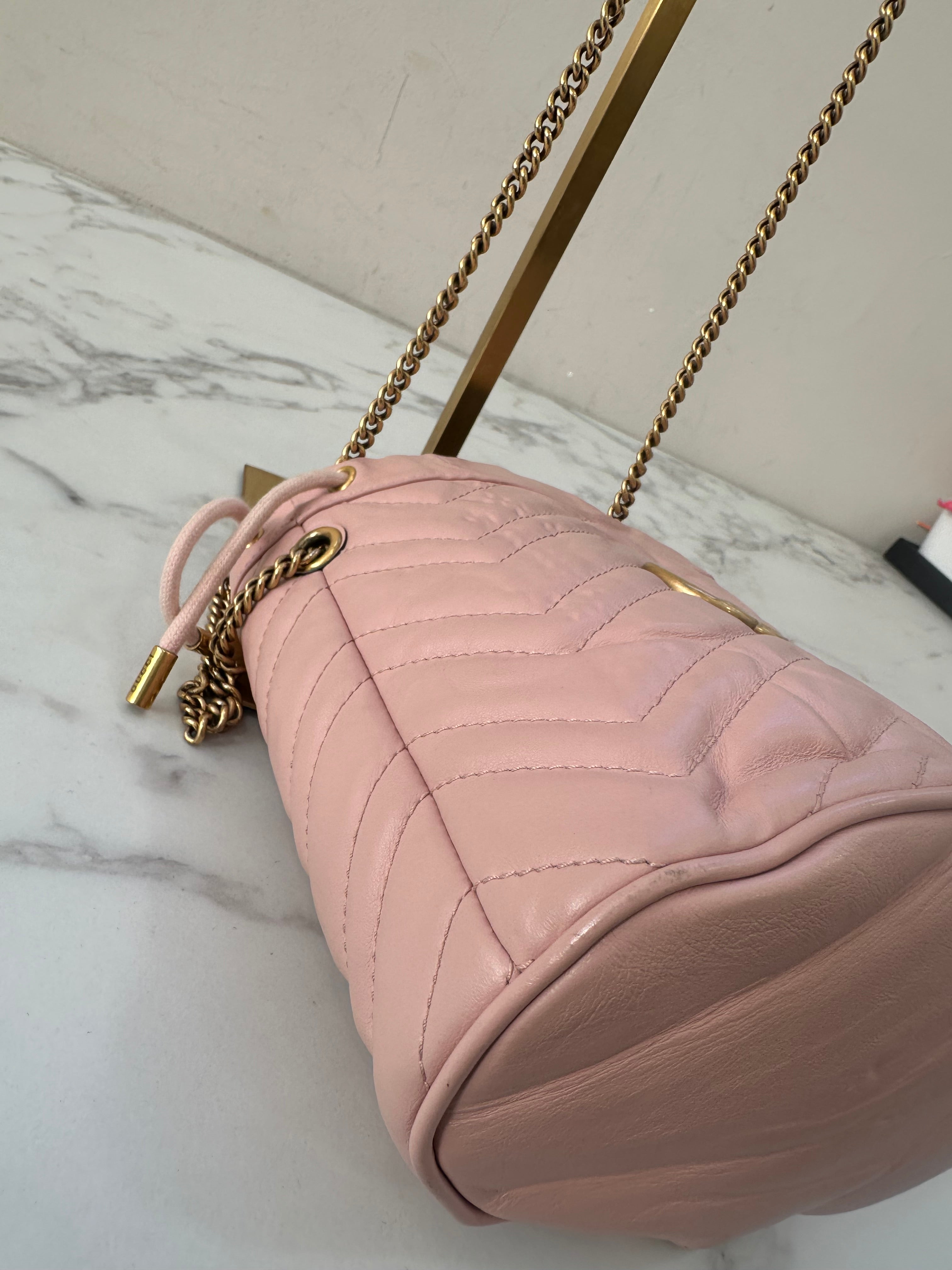 Gucci Marmont Pink Bucket