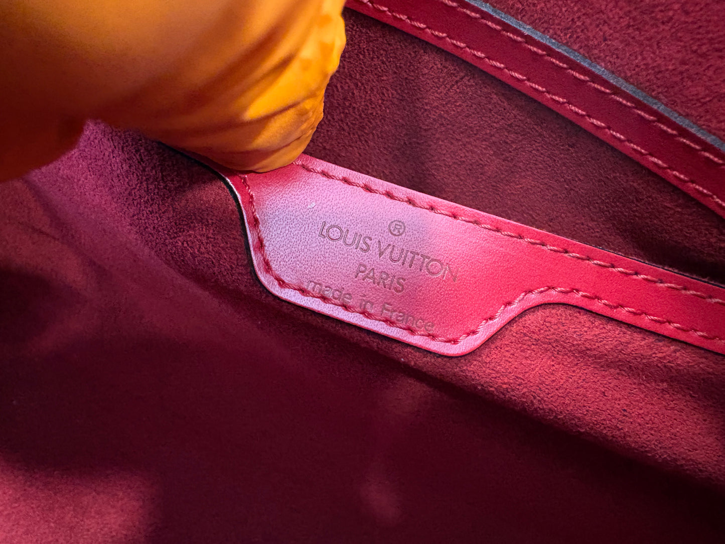 017700 - Louis Vuitton Red Epi Soufflot