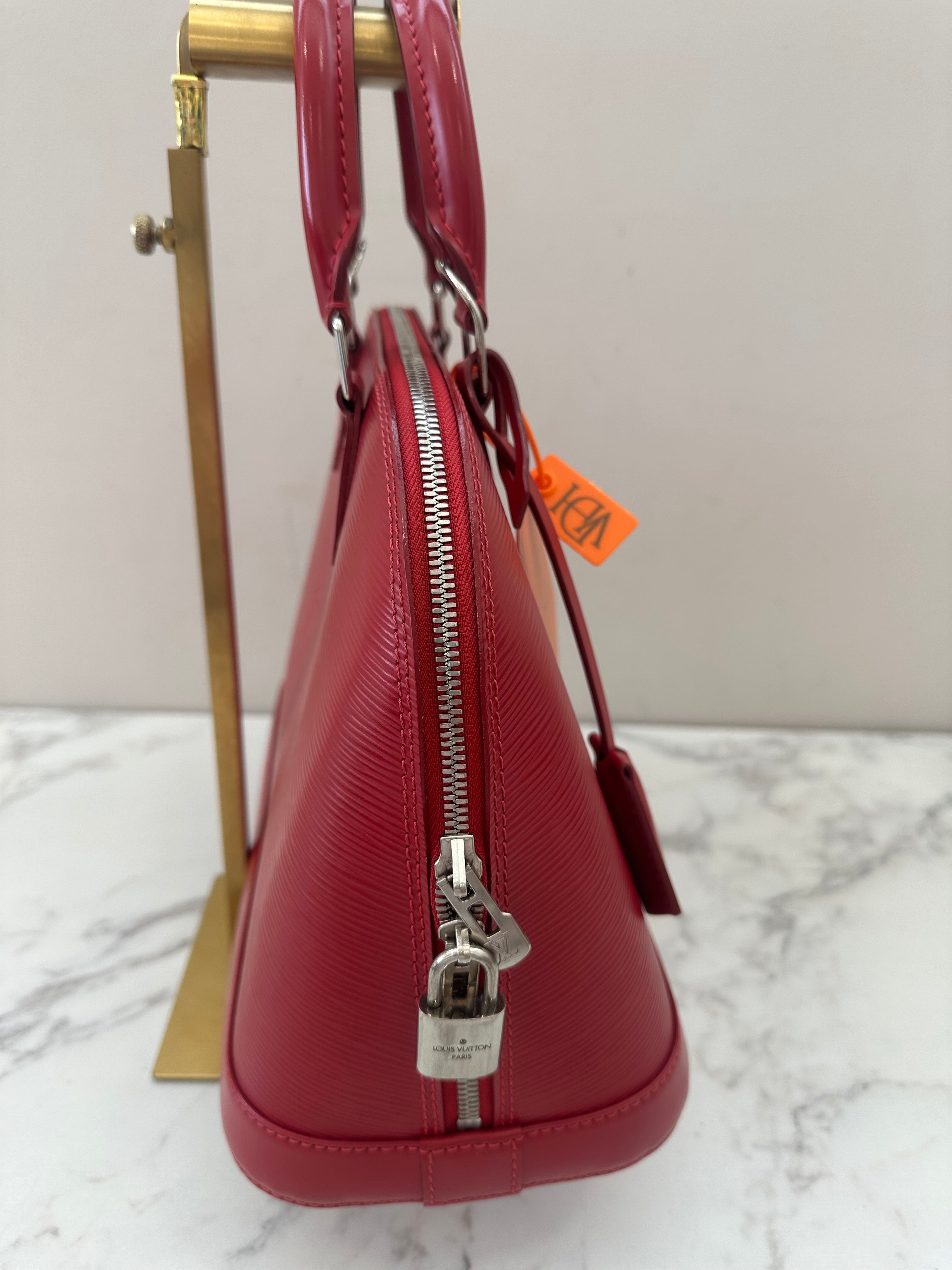 Louis Vuitton Alma Epi red