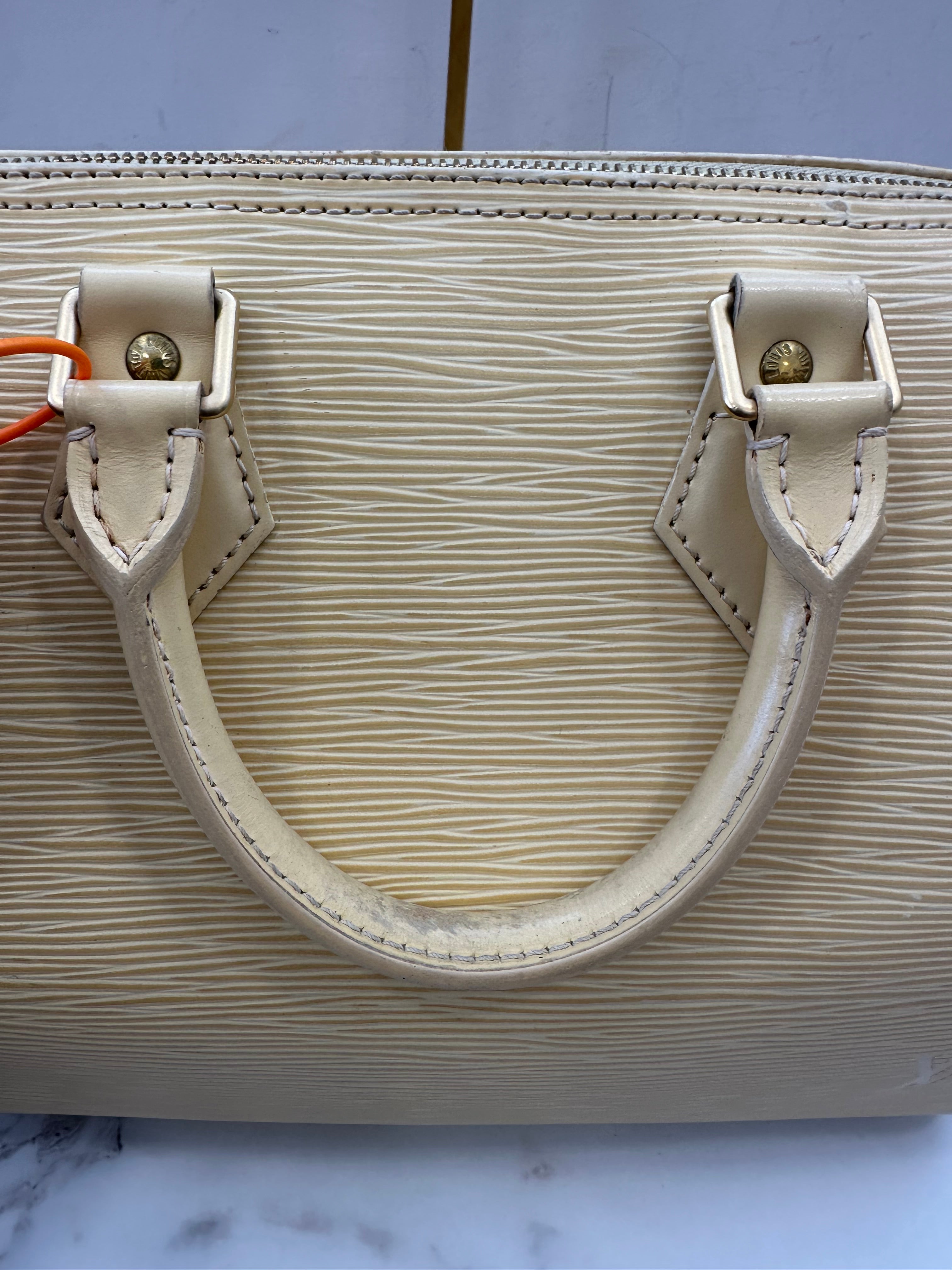 Louis Vuitton Speedy 25 Epi Cream