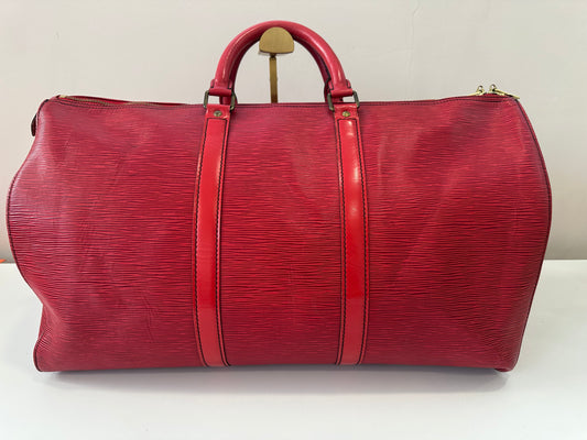 Louis Vuitton Keepall 50 Red Epi