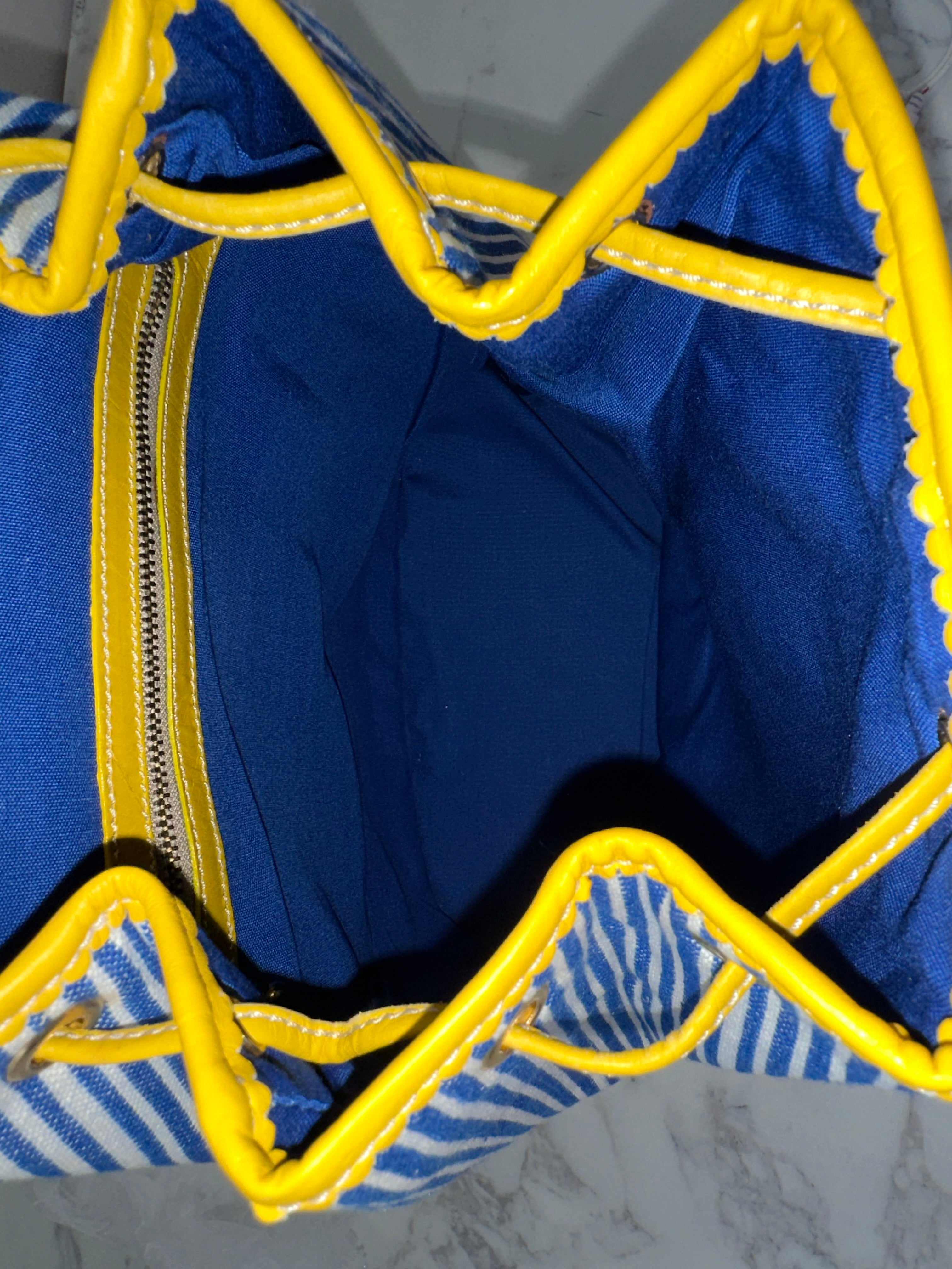 Loewe Blue White Yellow Backpack