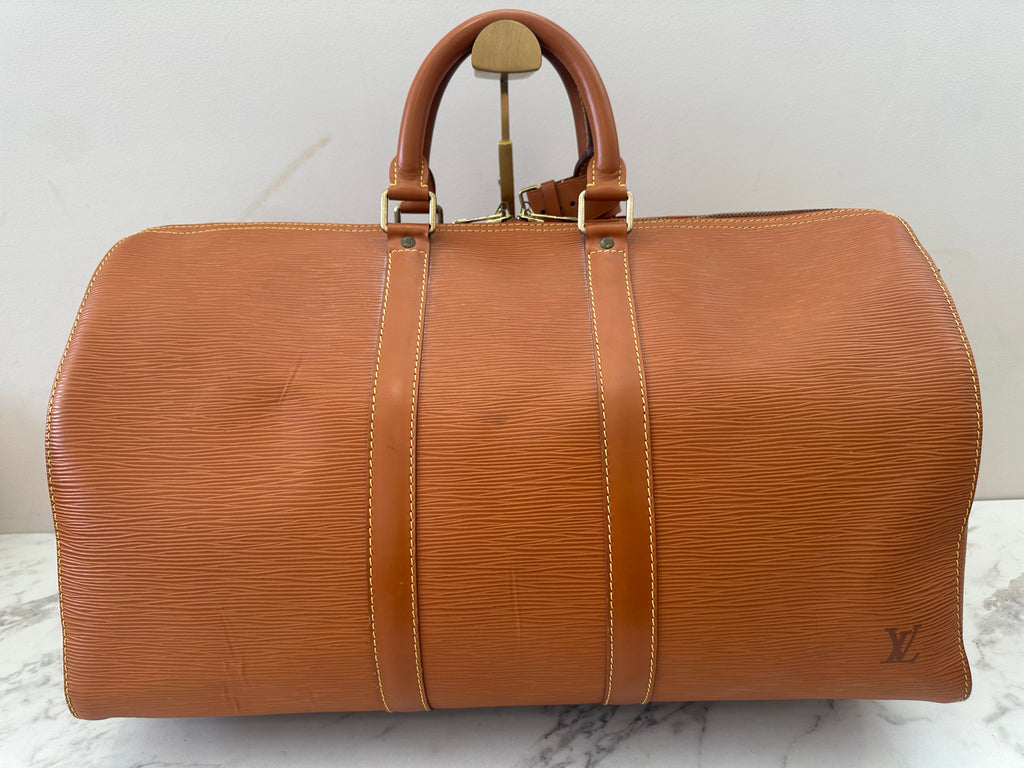 Louis Vuitton Keepall 45 Epi Brown
