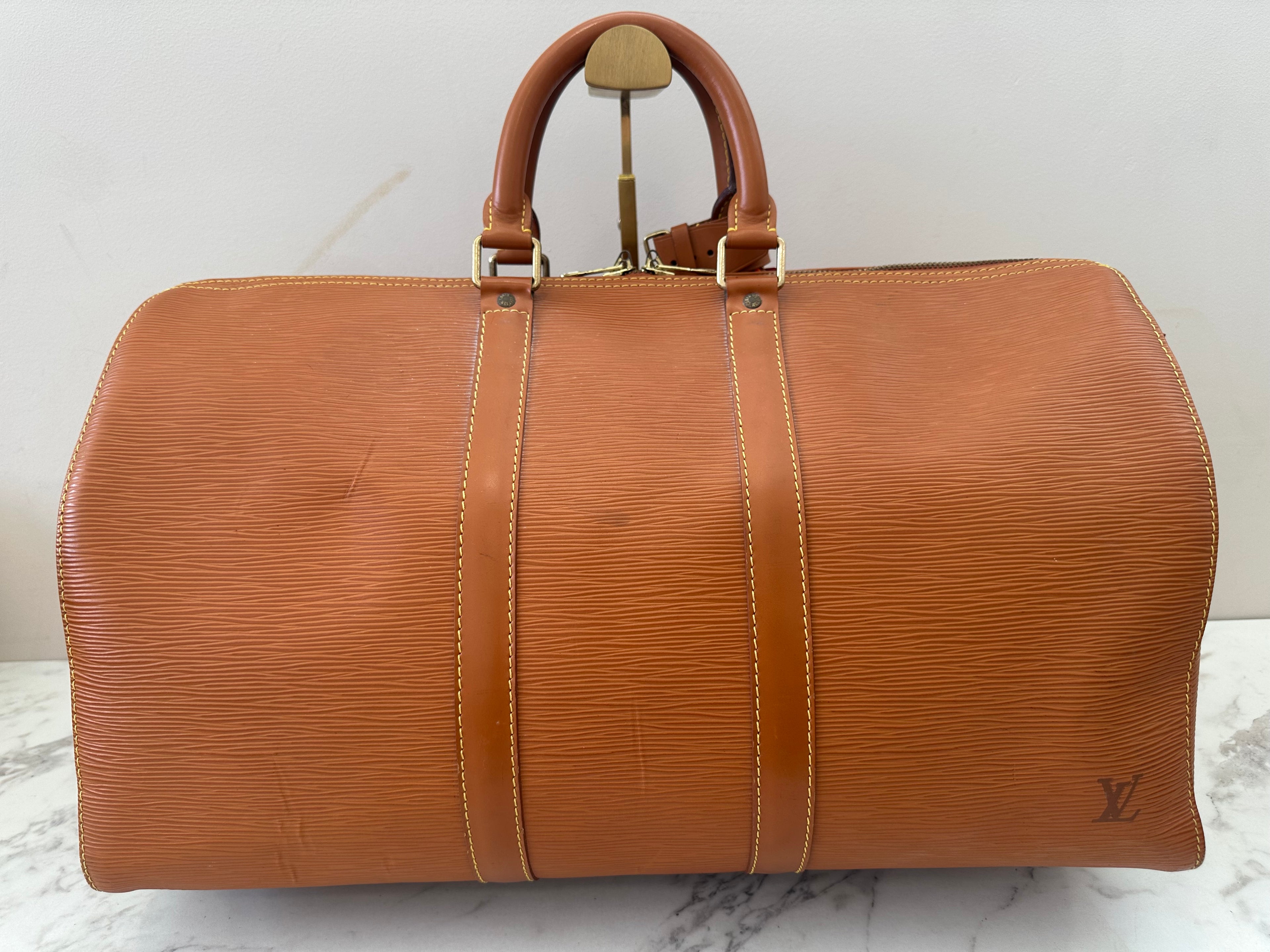 Louis Vuitton Keepall 45 Epi Brown