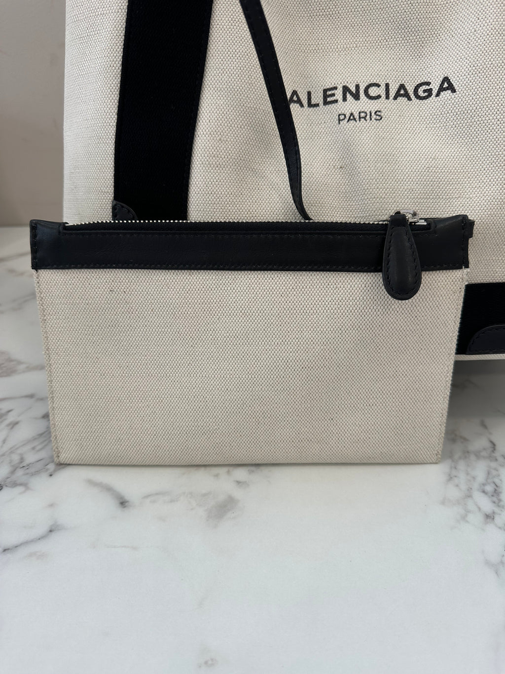 Balenciaga White Canvas