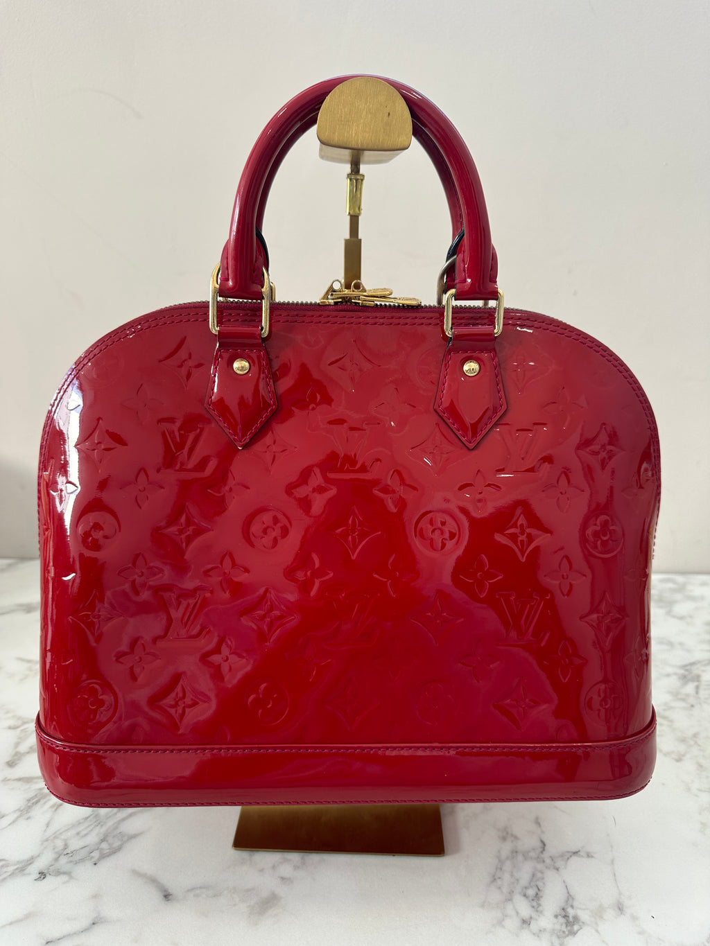Louis Vuitton Alma Vernis Red