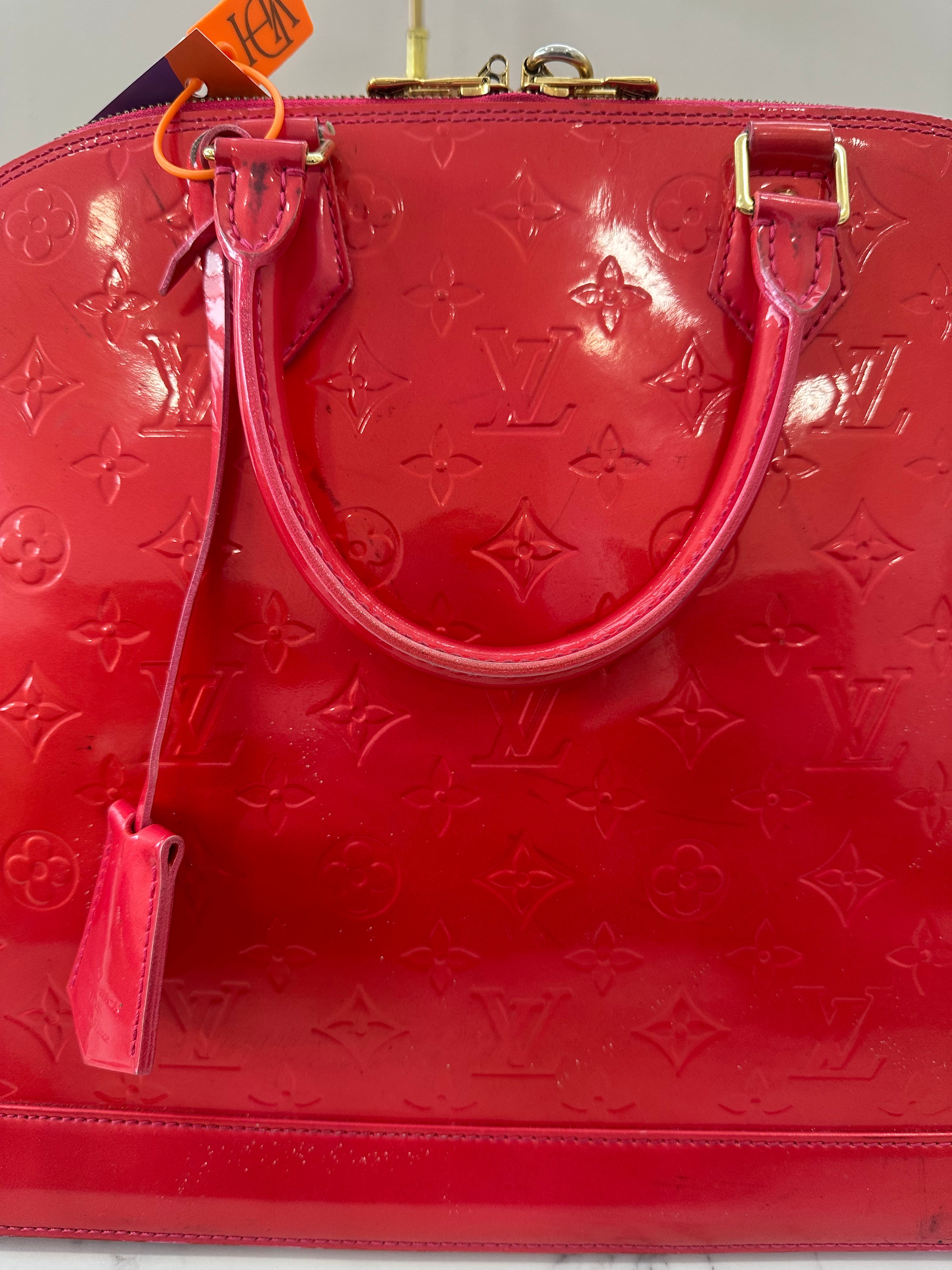 Louis Vuitton Alma Vernis Red