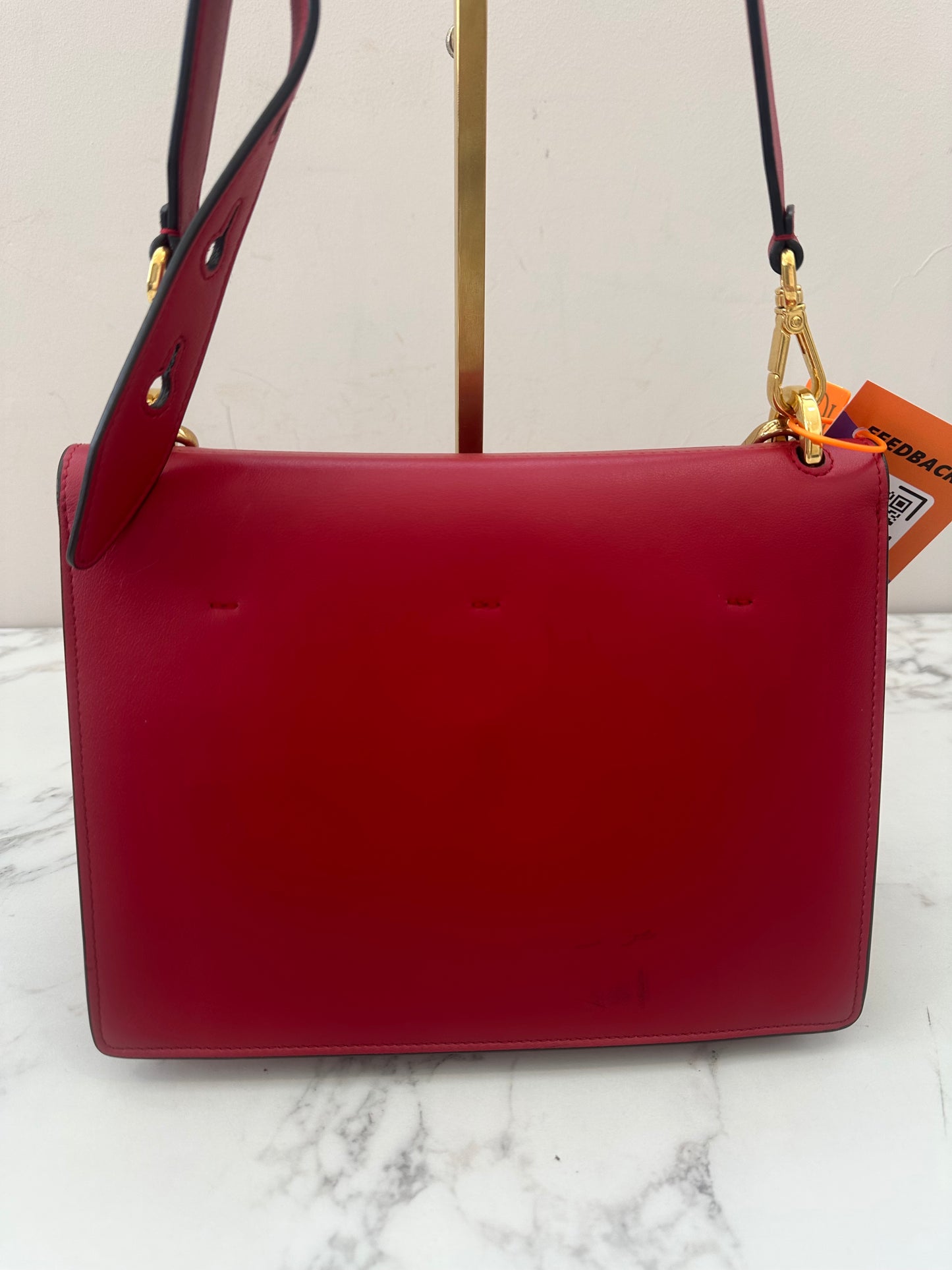 Fendi red 2way Bag
