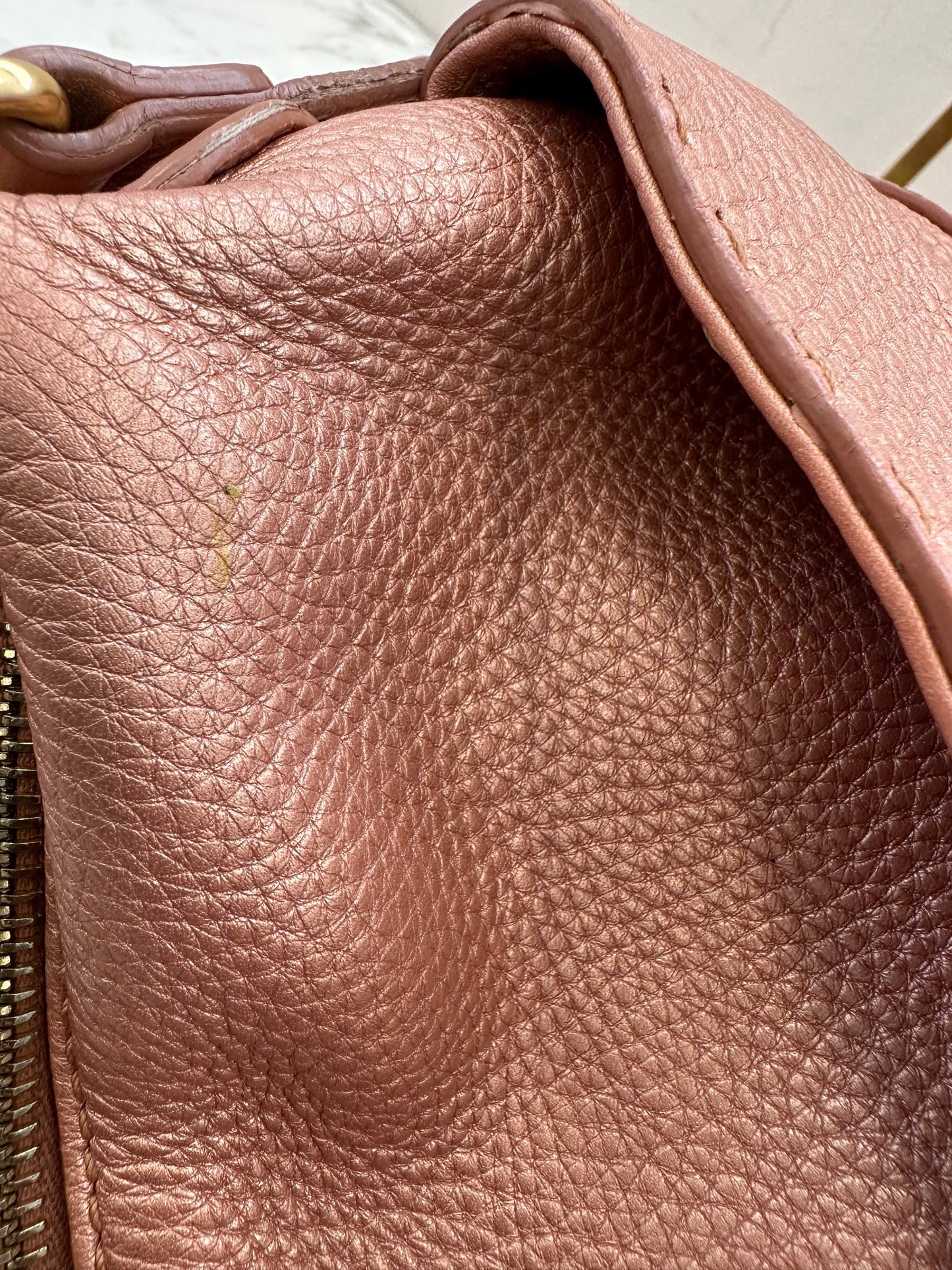 Fendi Pink Leather Sellier