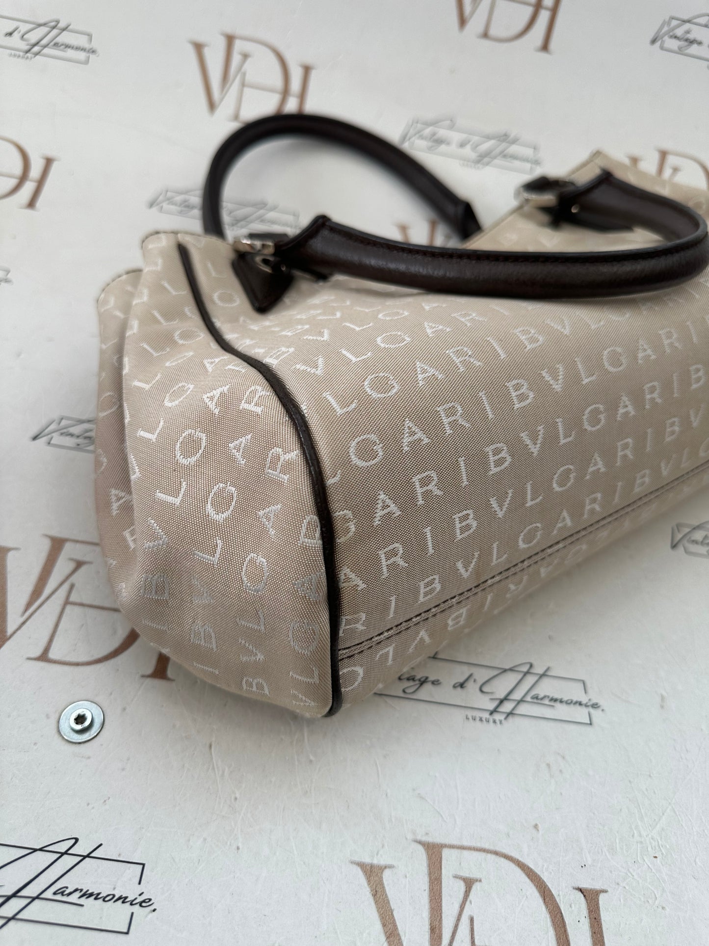 018084 - Bvlgari Beige Brown Logomania