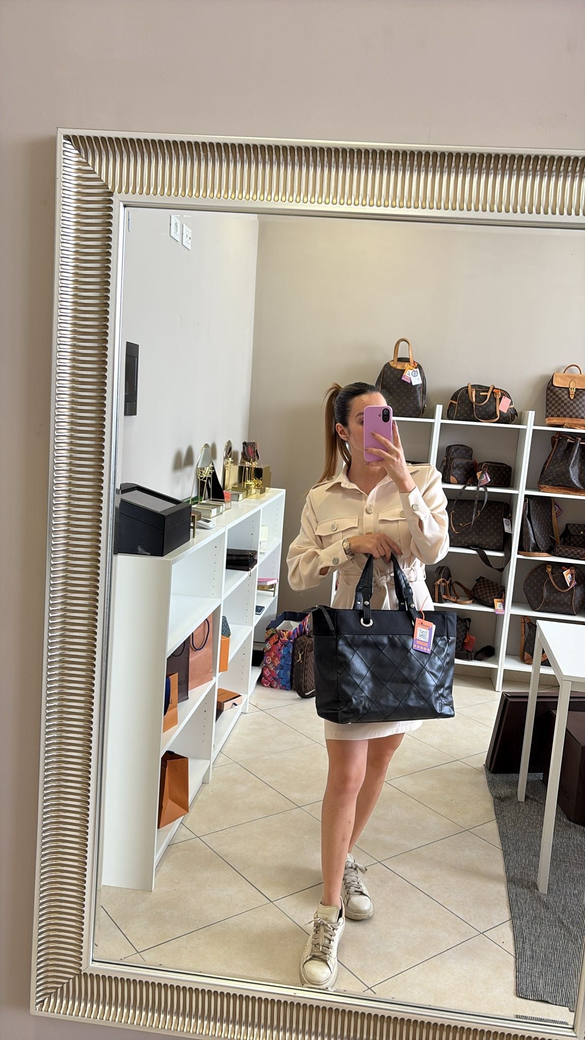Chanel Black Canvas Paris-Biarri