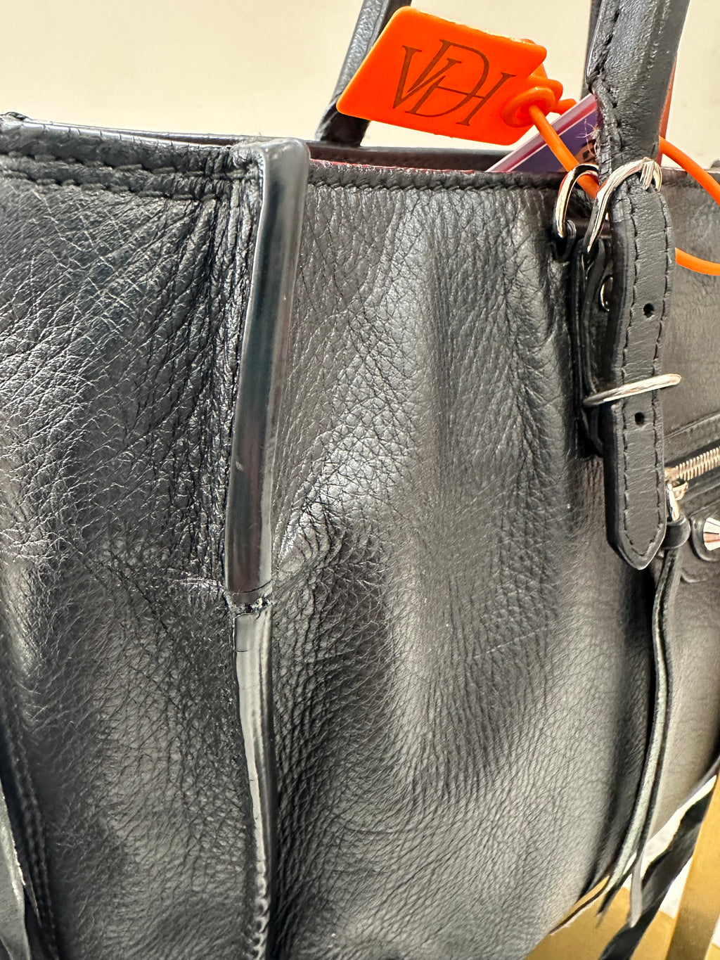 Balenciaga Black Leather