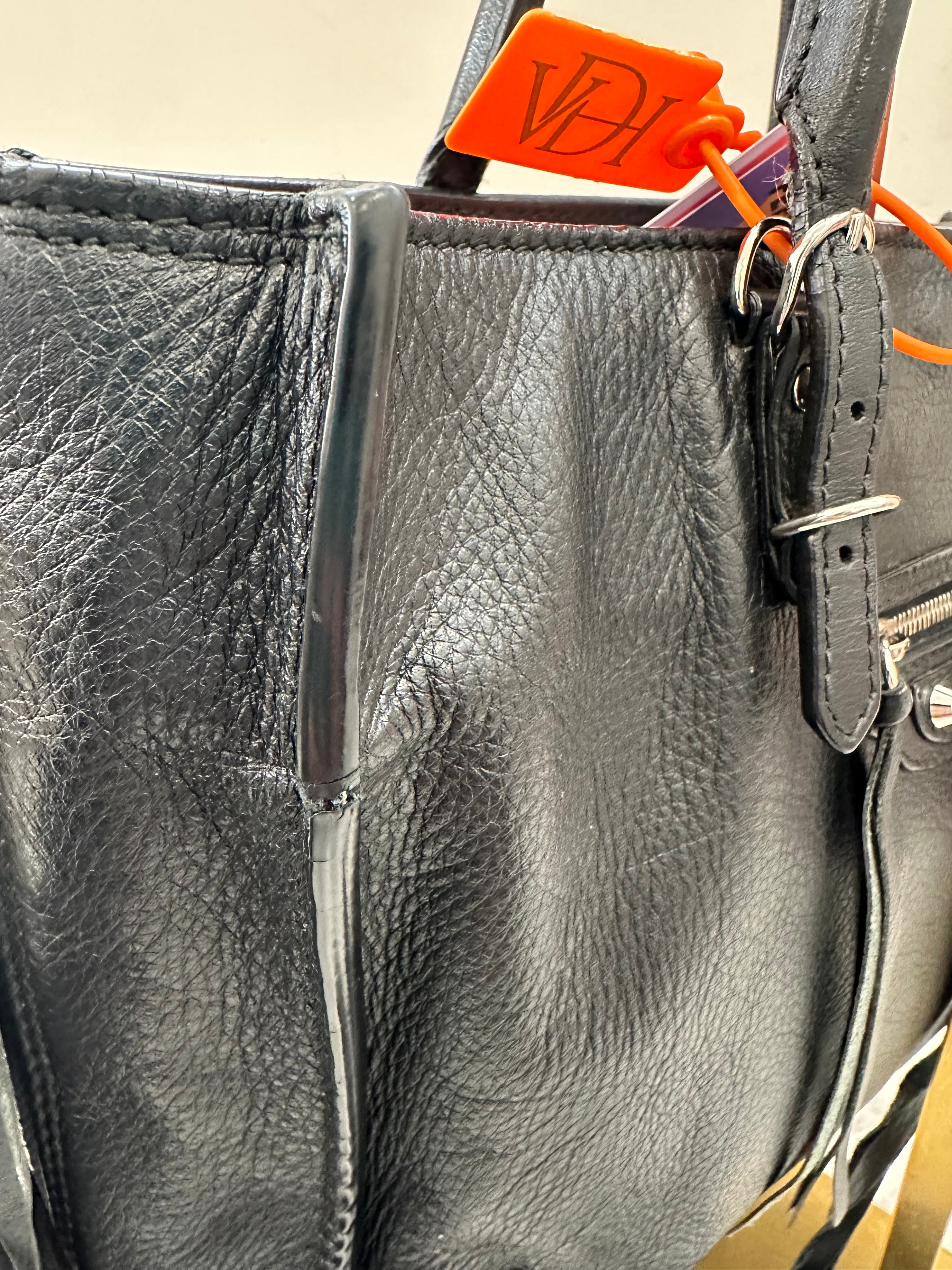 Balenciaga Black Leather