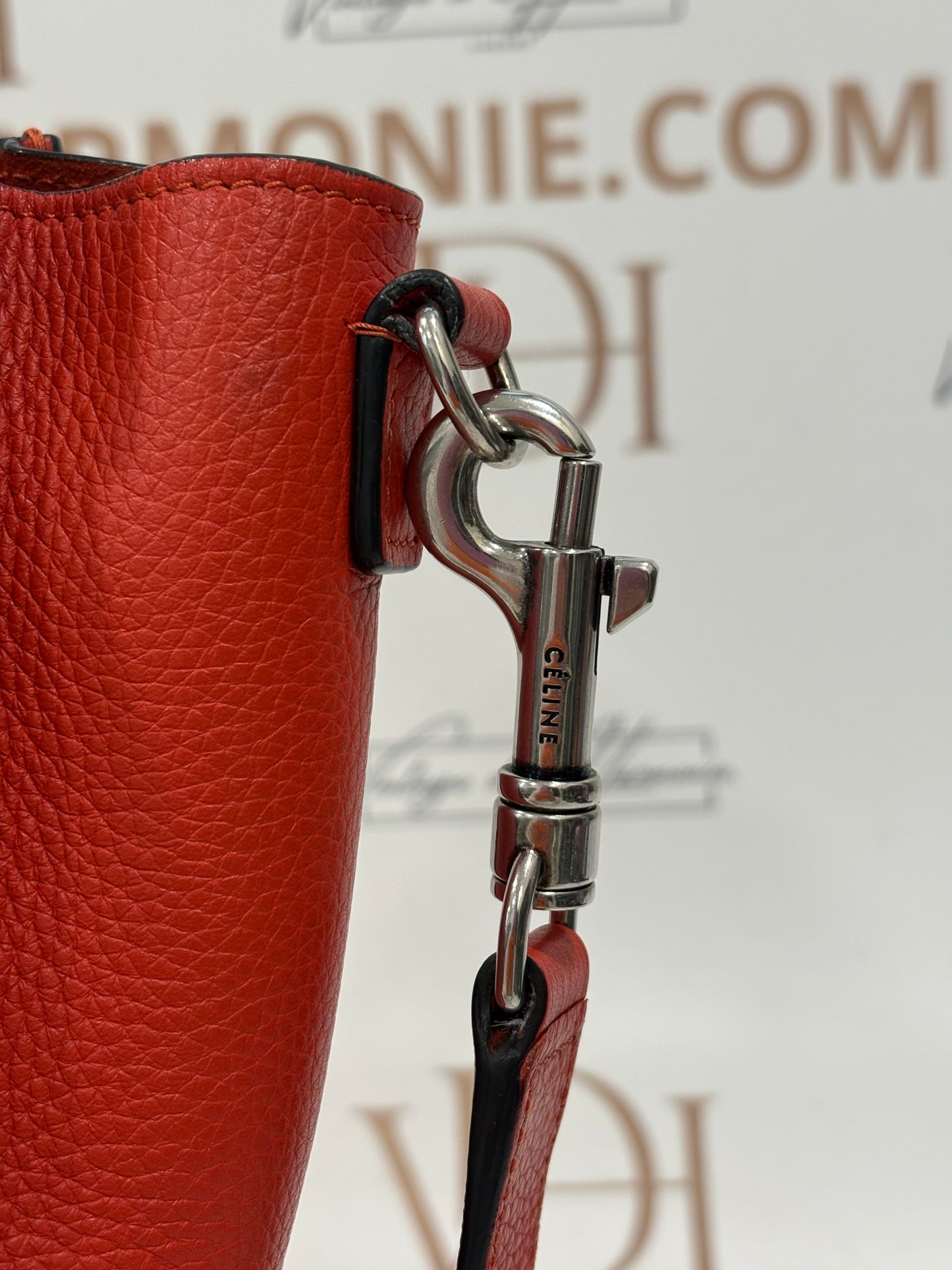018035 - Céline Red Luggage Nano