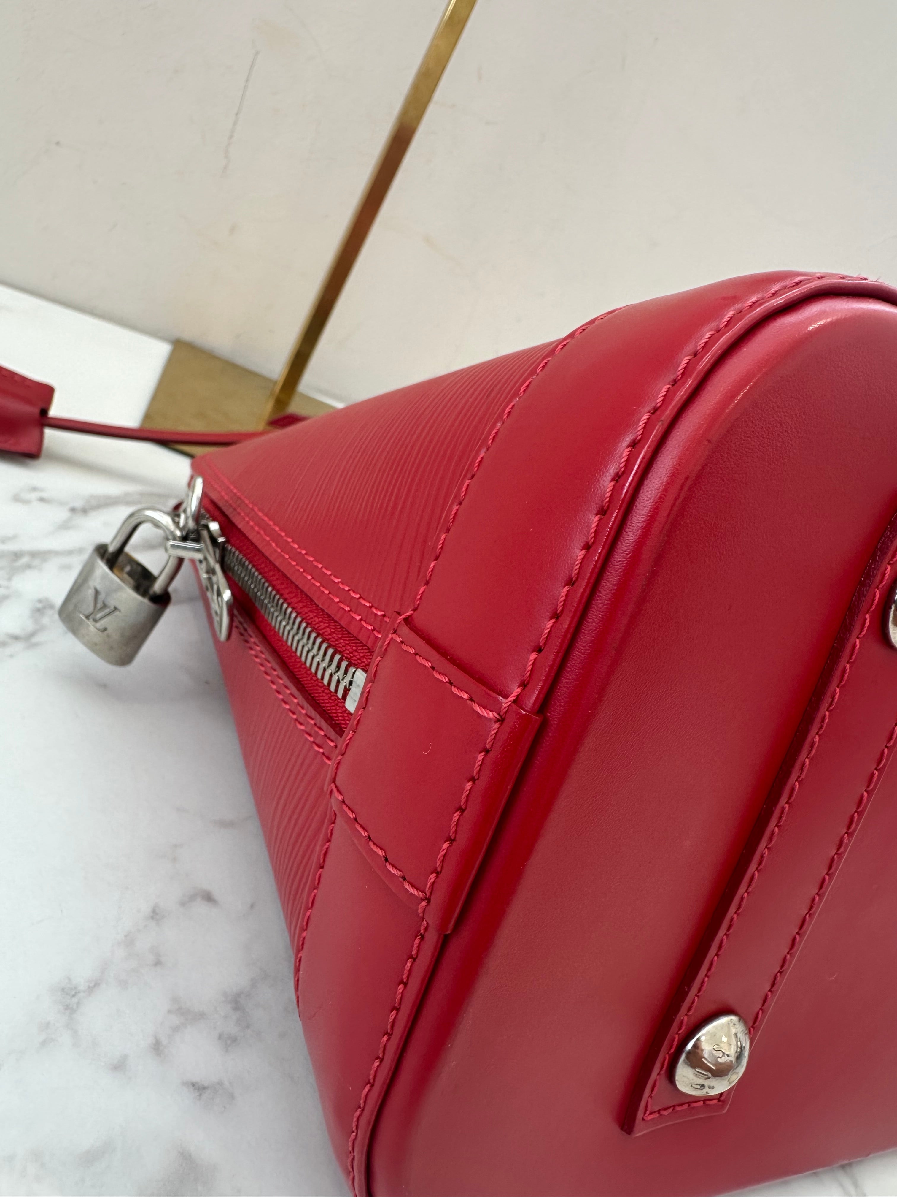 Louis Vuitton Alma Epi red