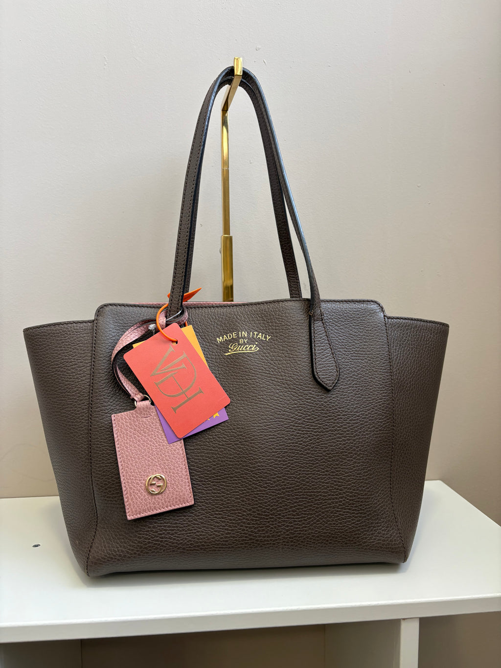 GUCCI grey swing Tote