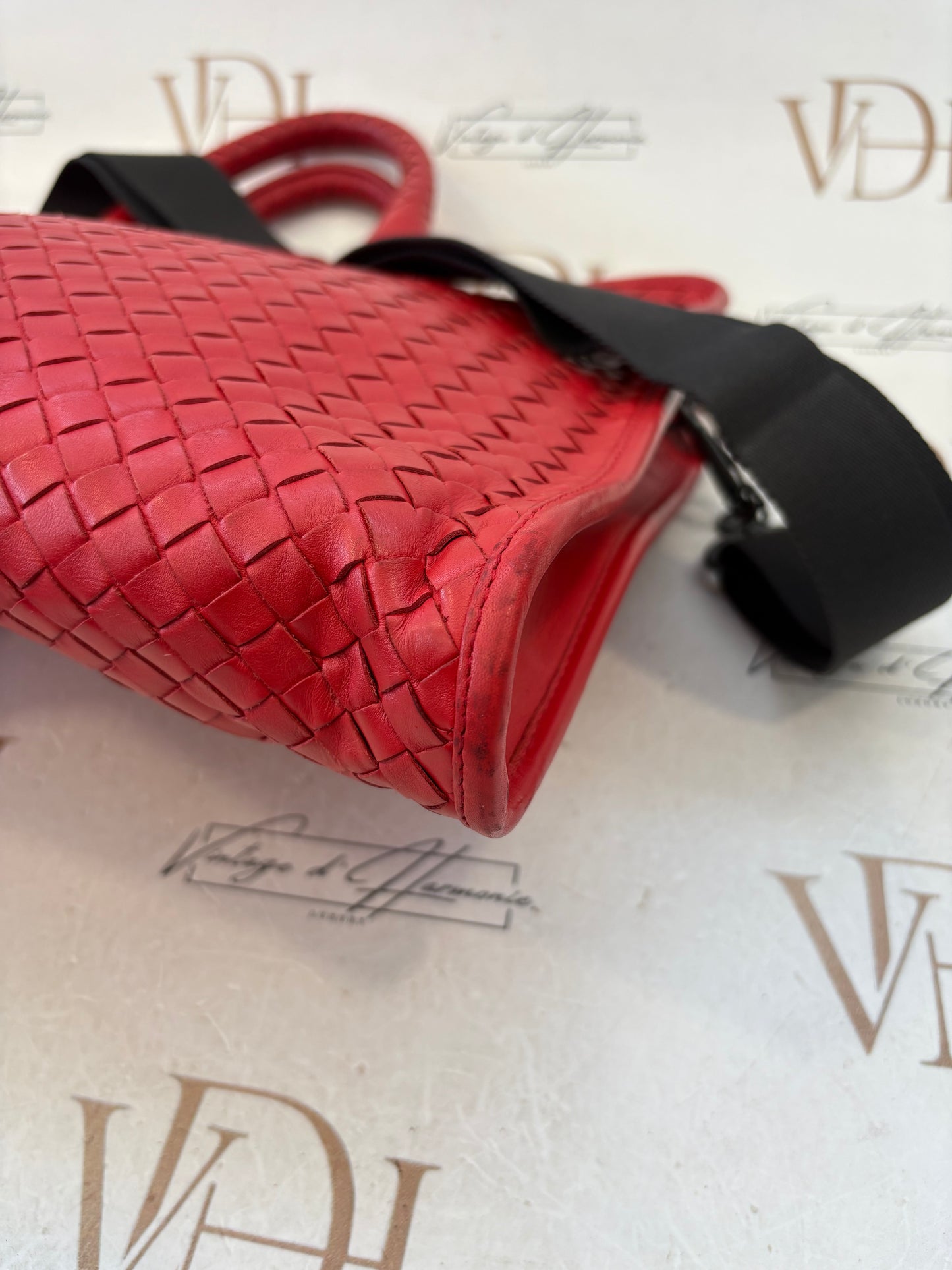 018534 - Bottega Veneta Red Intrecciato
