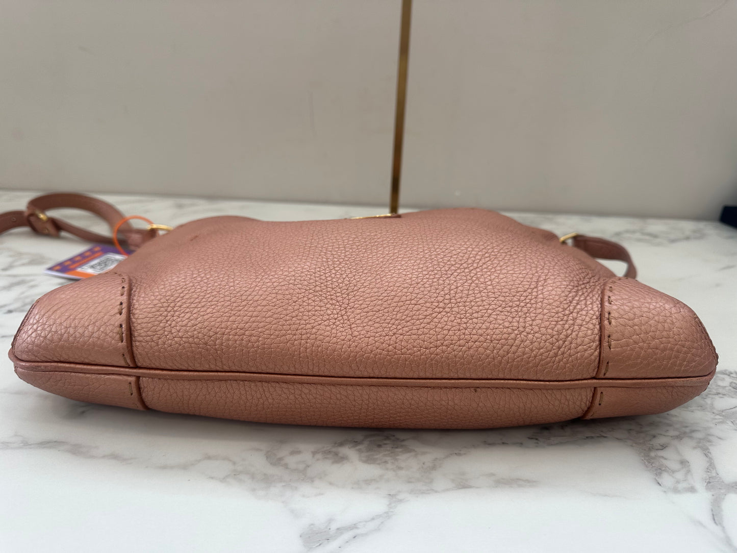 Fendi Pink Leather Sellier