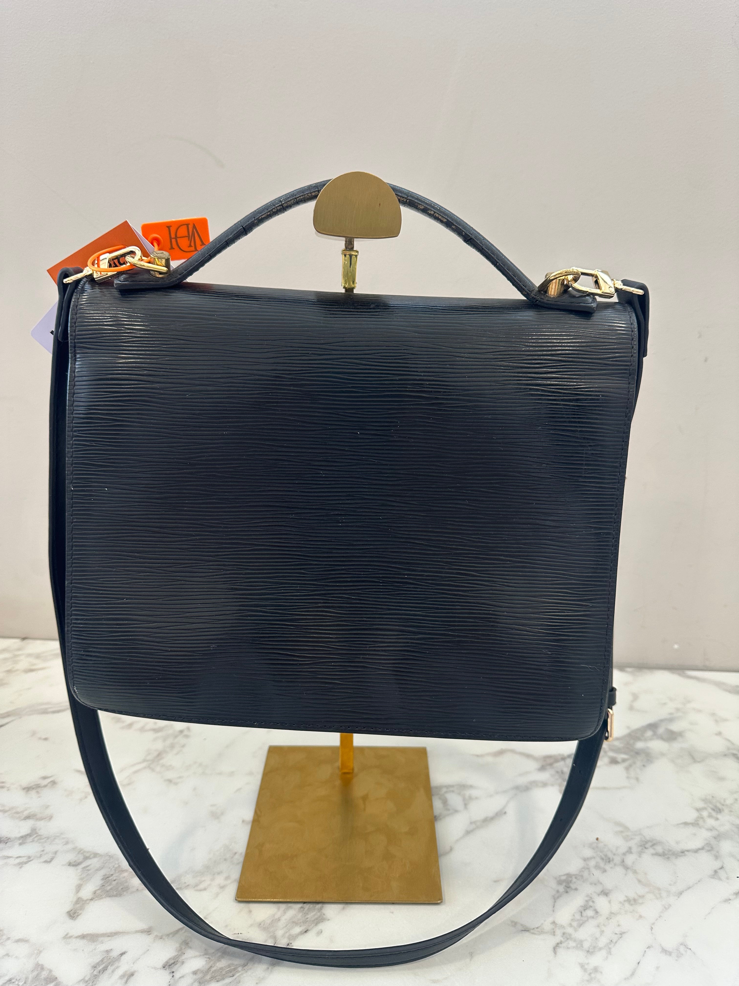 Louis Vuitton Epi Black Monceau 28