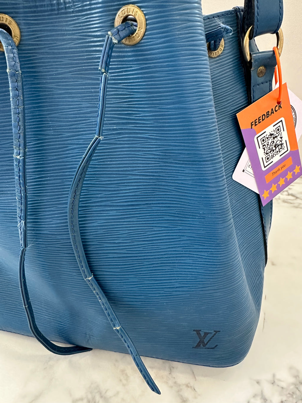 Louis Vuitton Epi Petite Noé Blue