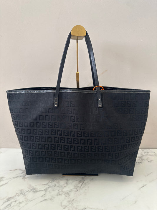 Fendi Black Canvas Zucchino
