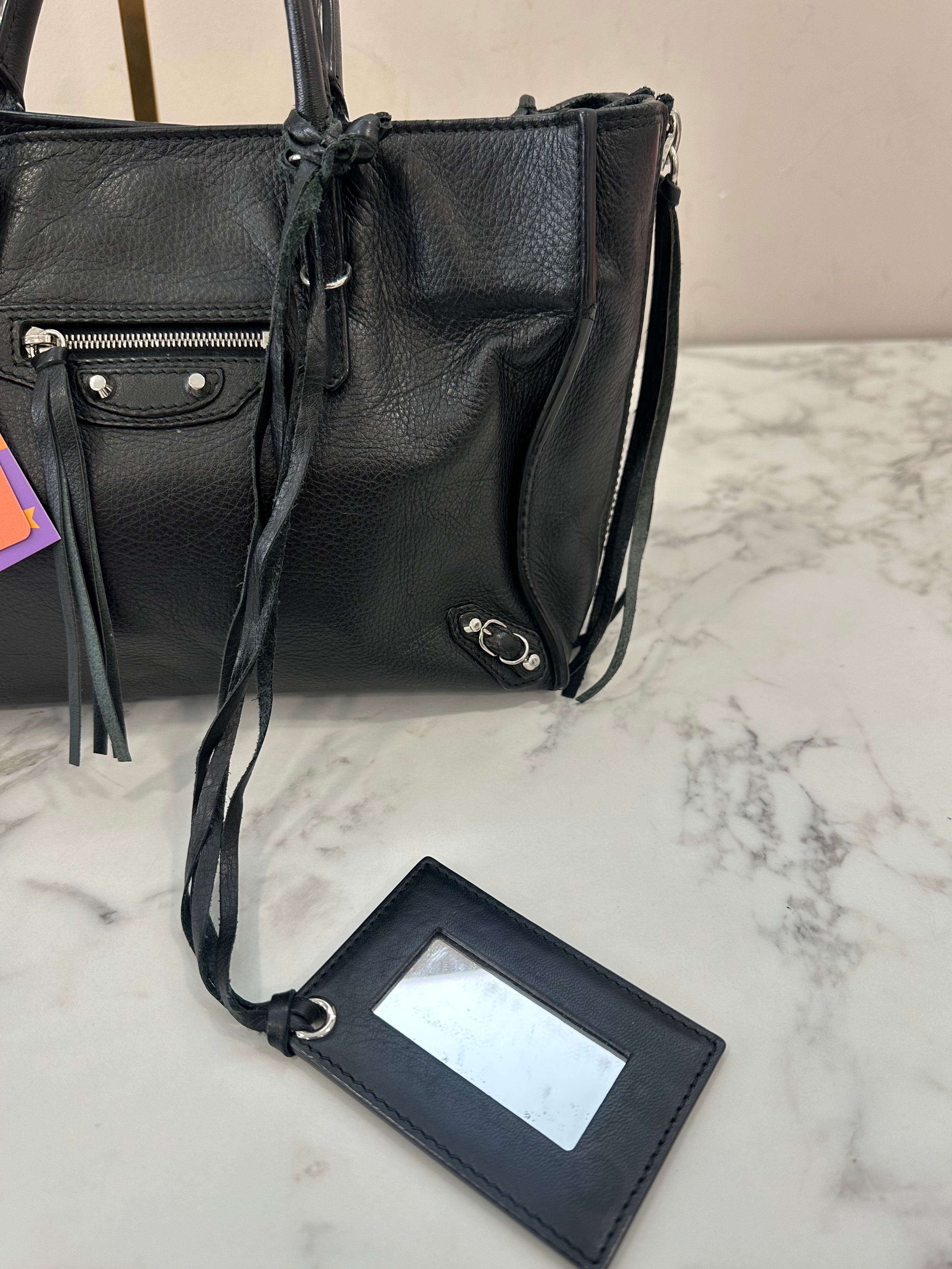 Balenciaga Black Leather