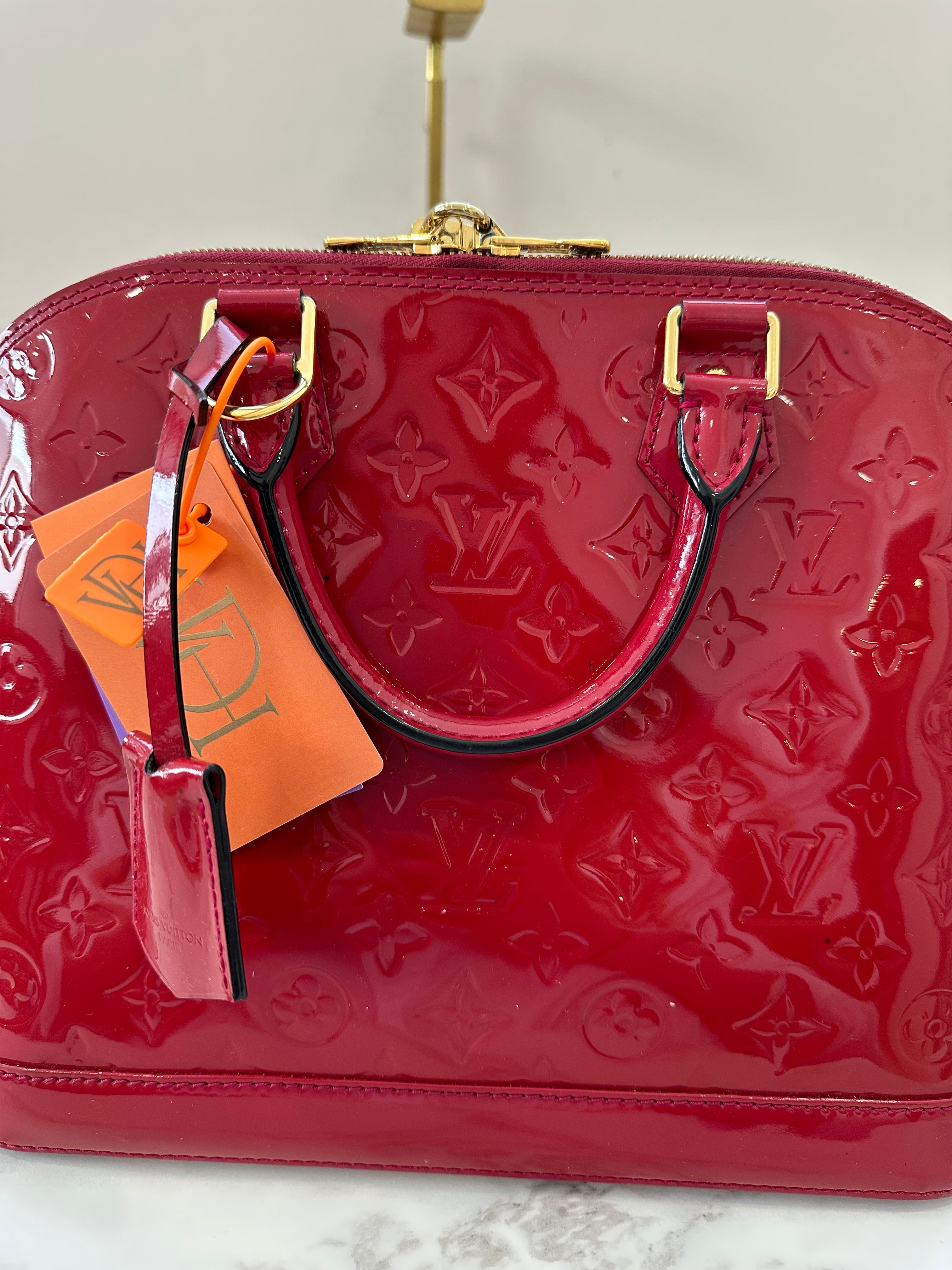 Louis Vuitton Alma Vernis Red