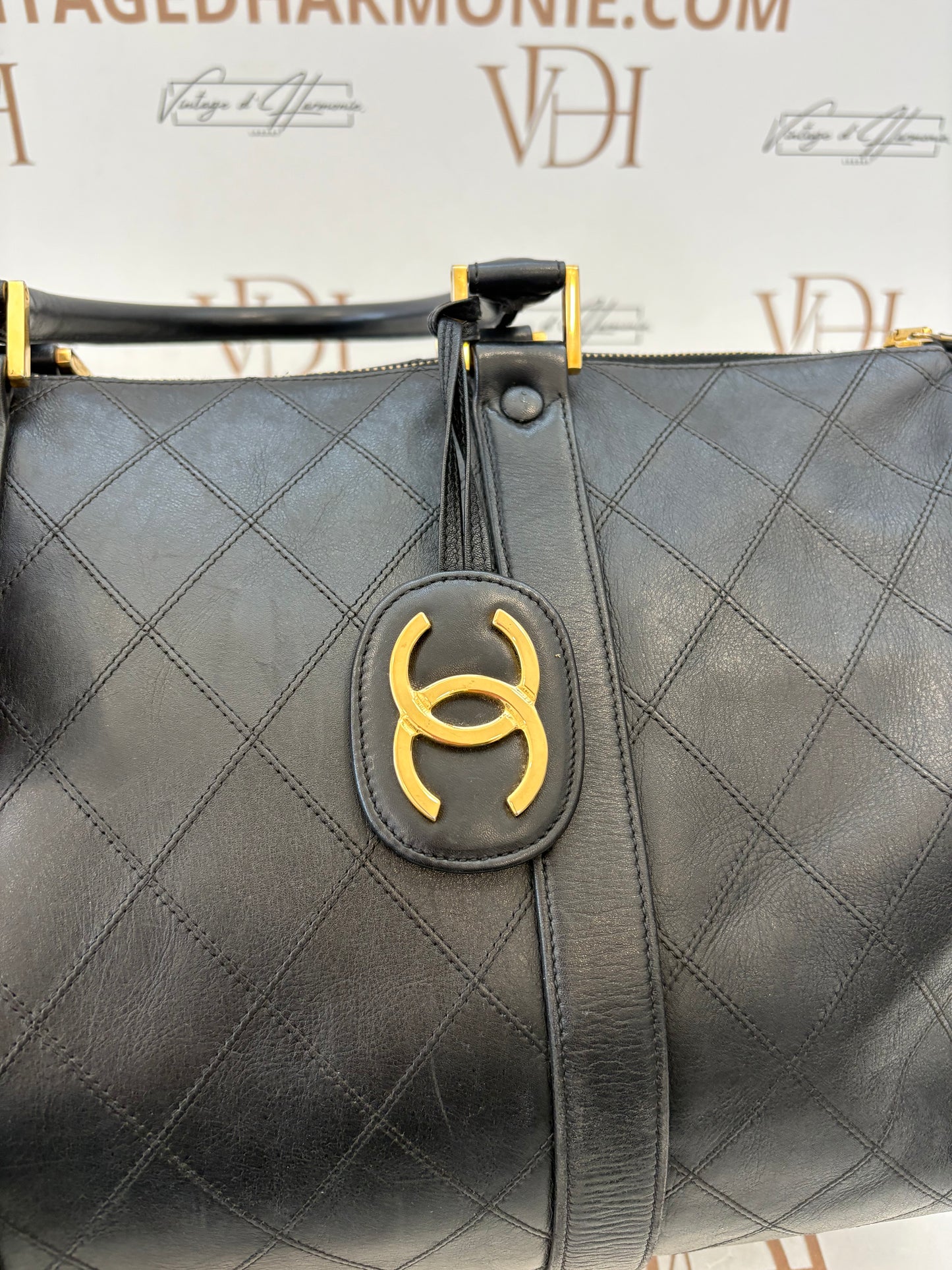 018229 - Chanel Bicolore Duffle Bag