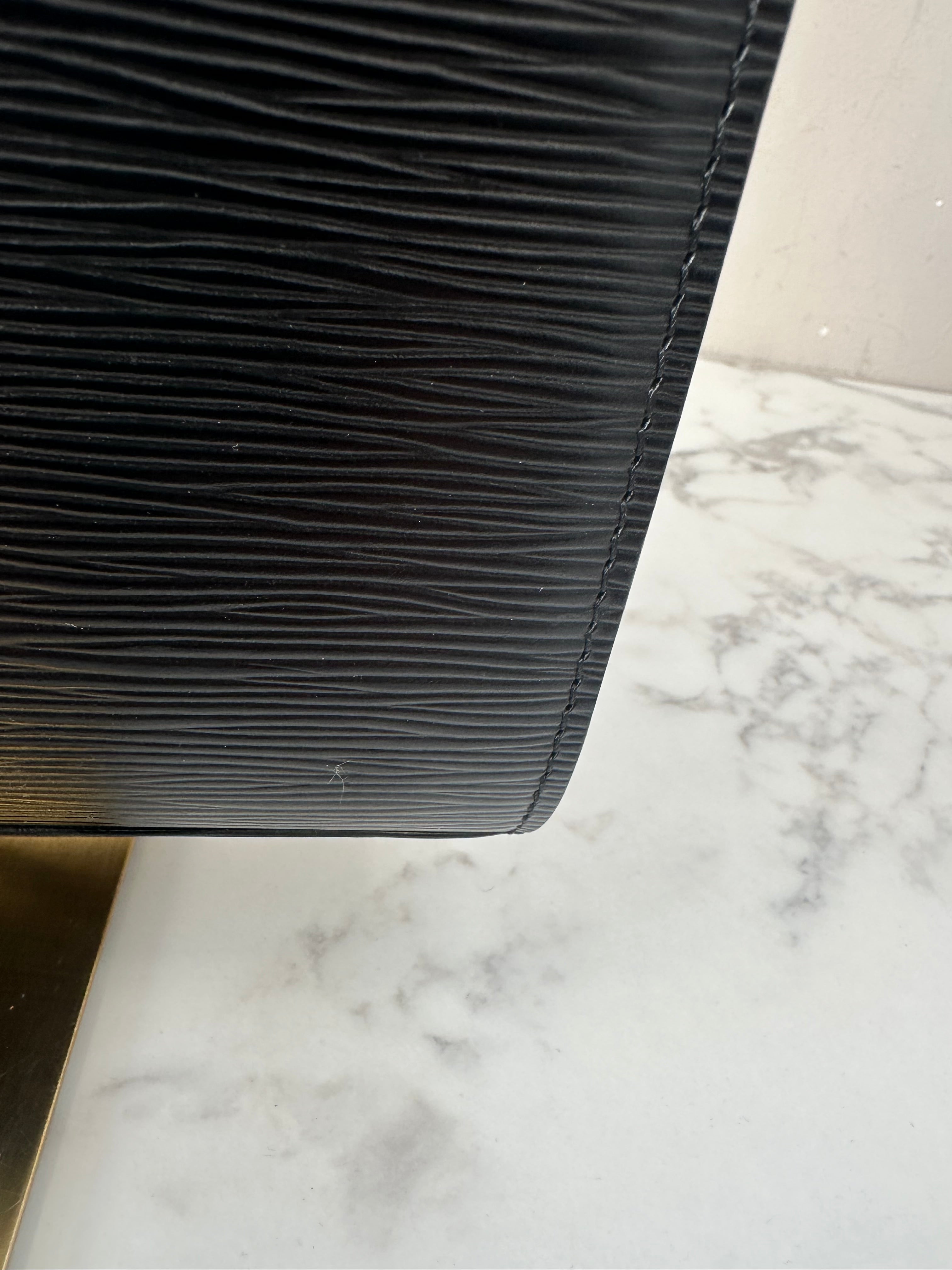 Louis Vuitton Black Epi Malesherbes