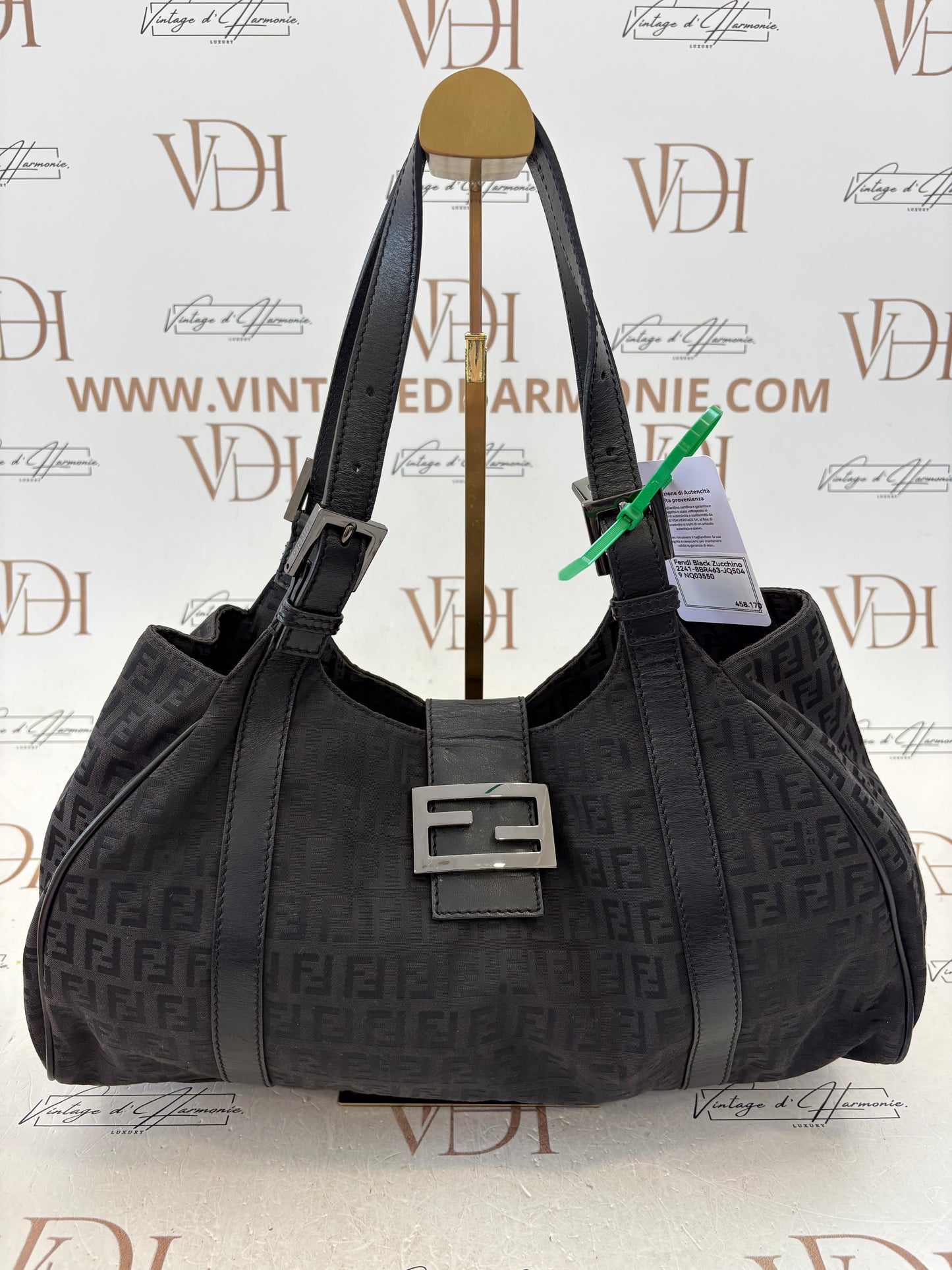 017081 - Fendi Black Zucchino