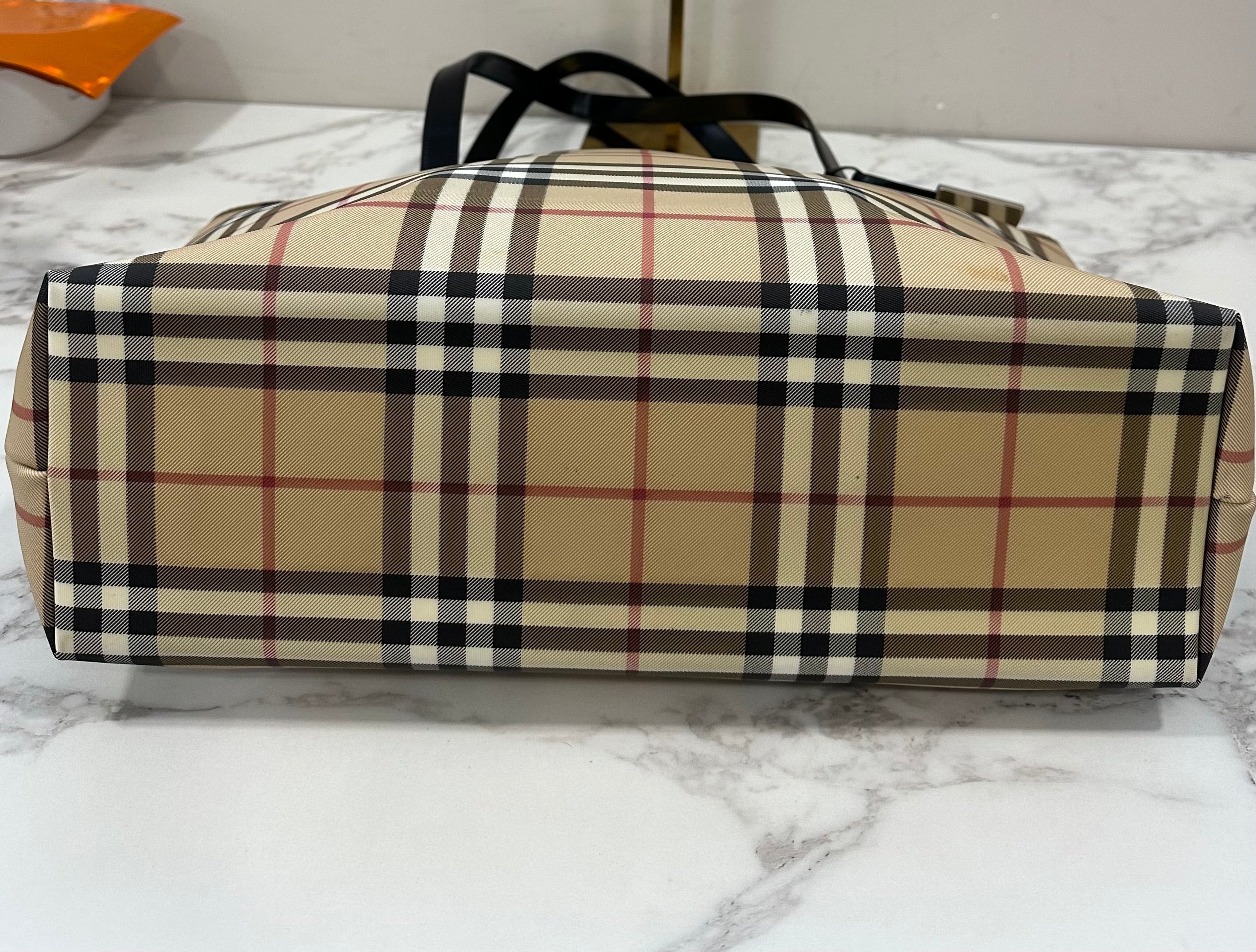 Burberry Beige PVC House Check