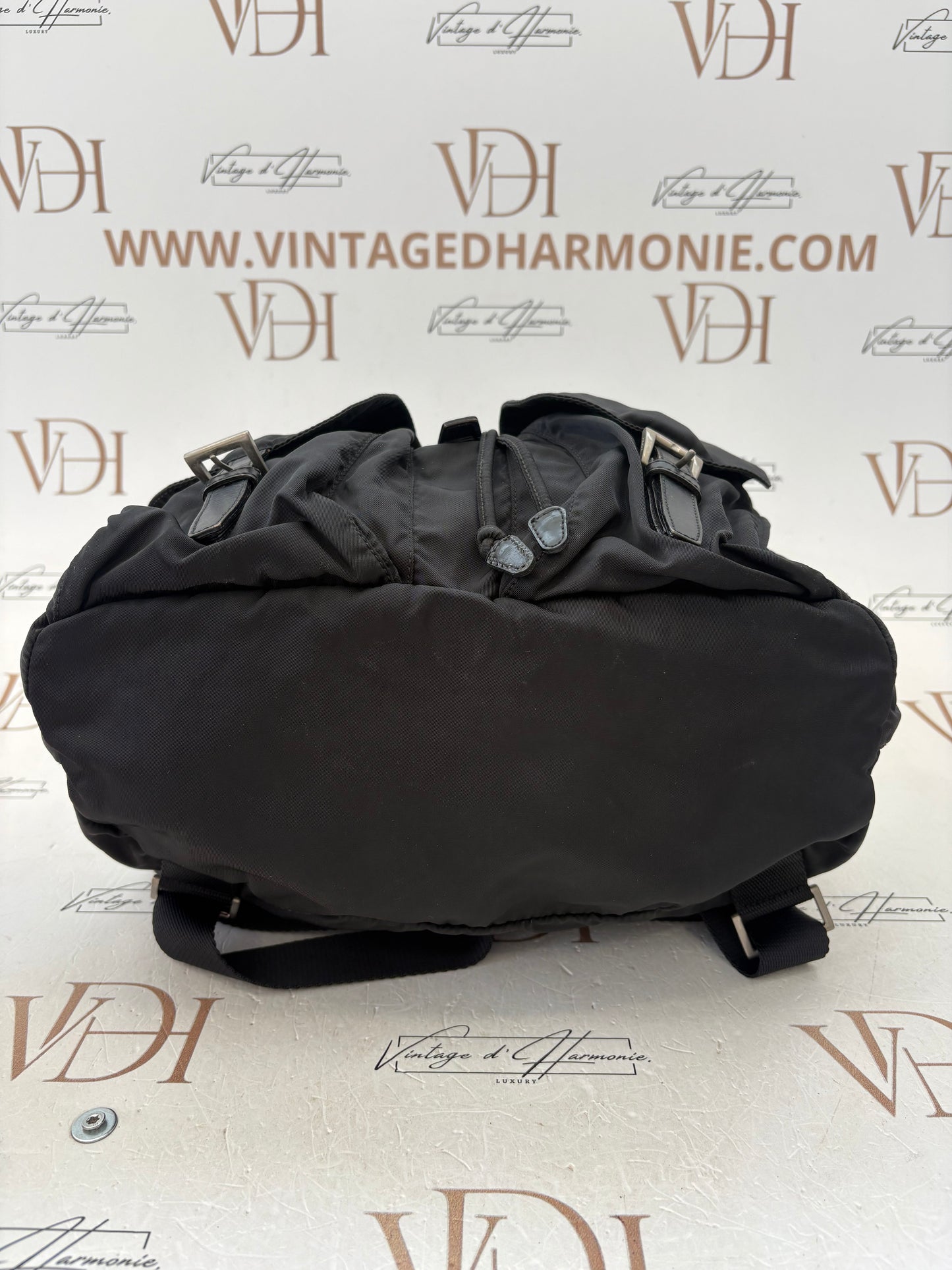 018604 - Prada Black Nylon Backpack
