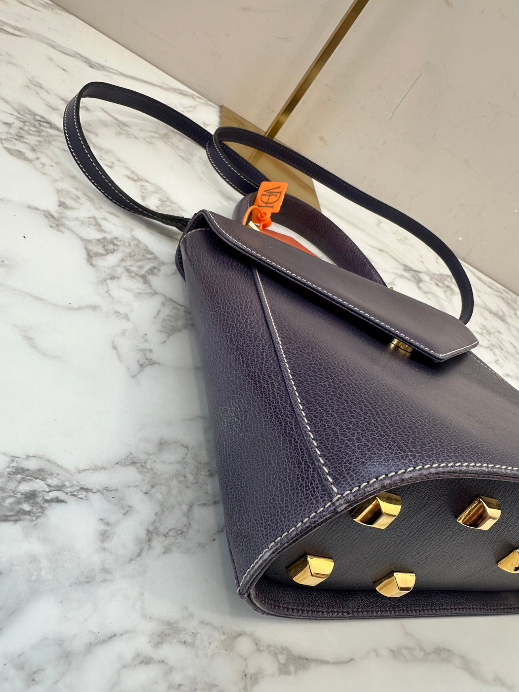 Salvatore Ferragamo Blue Leather