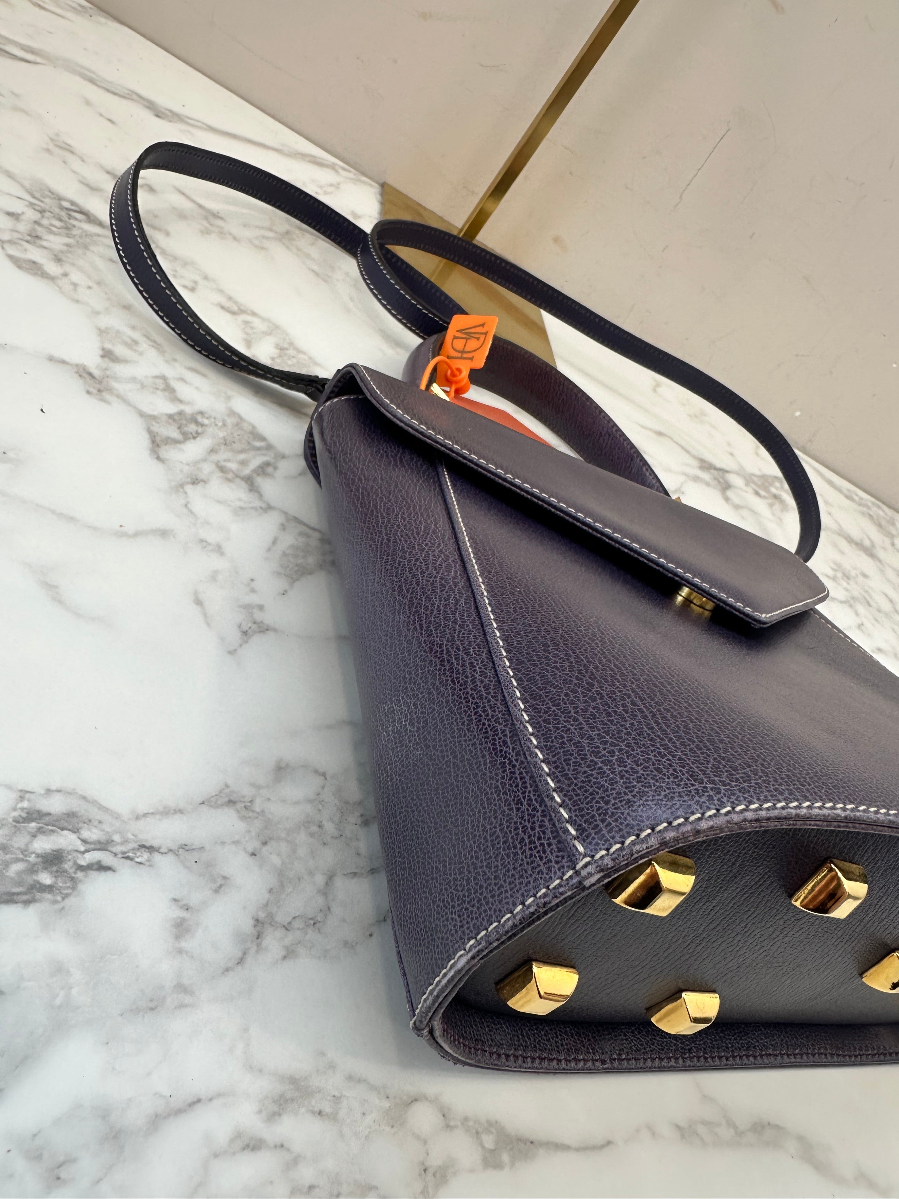 Salvatore Ferragamo Blue Leather