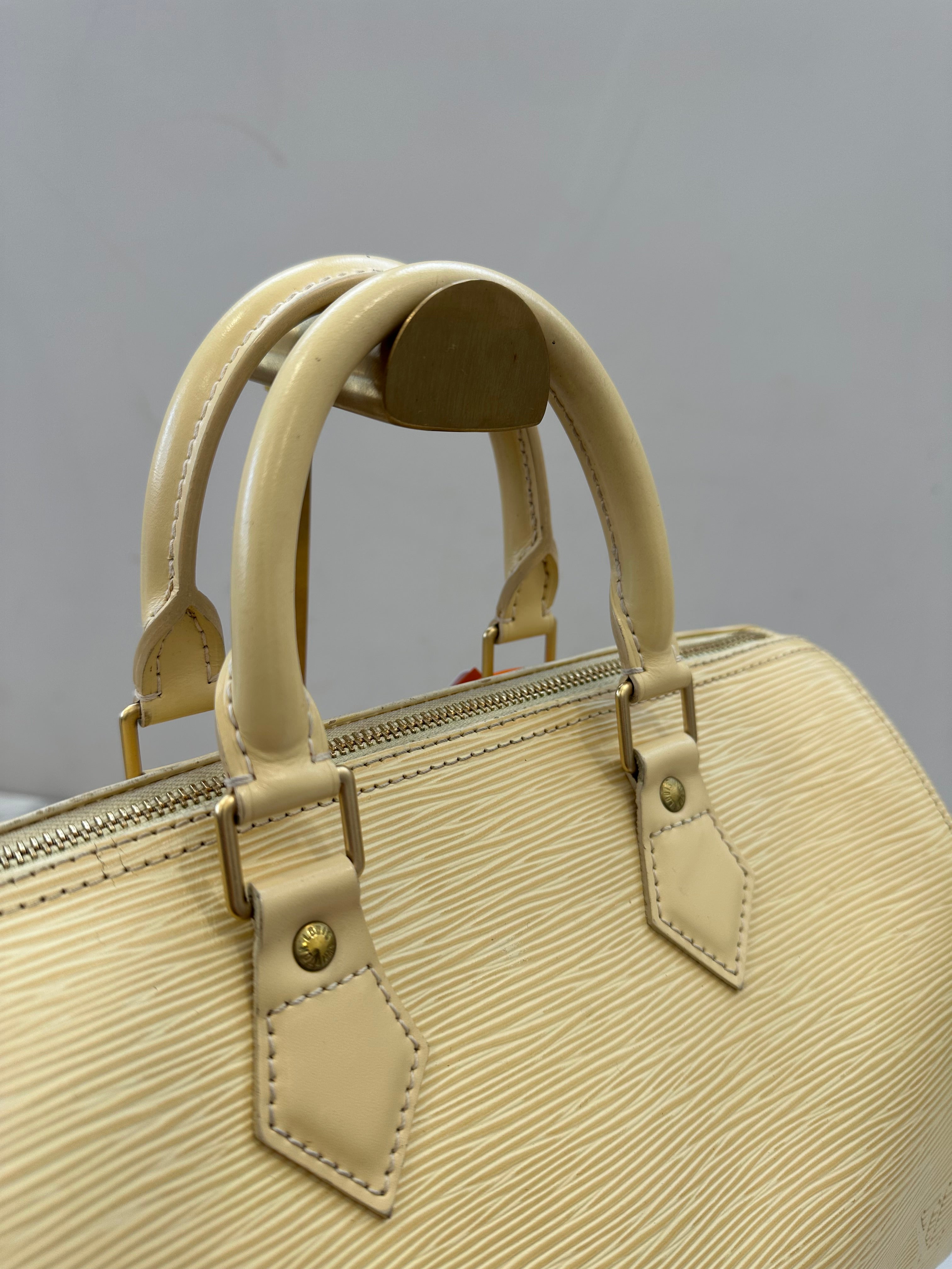 Louis Vuitton Speedy 25 Epi Cream